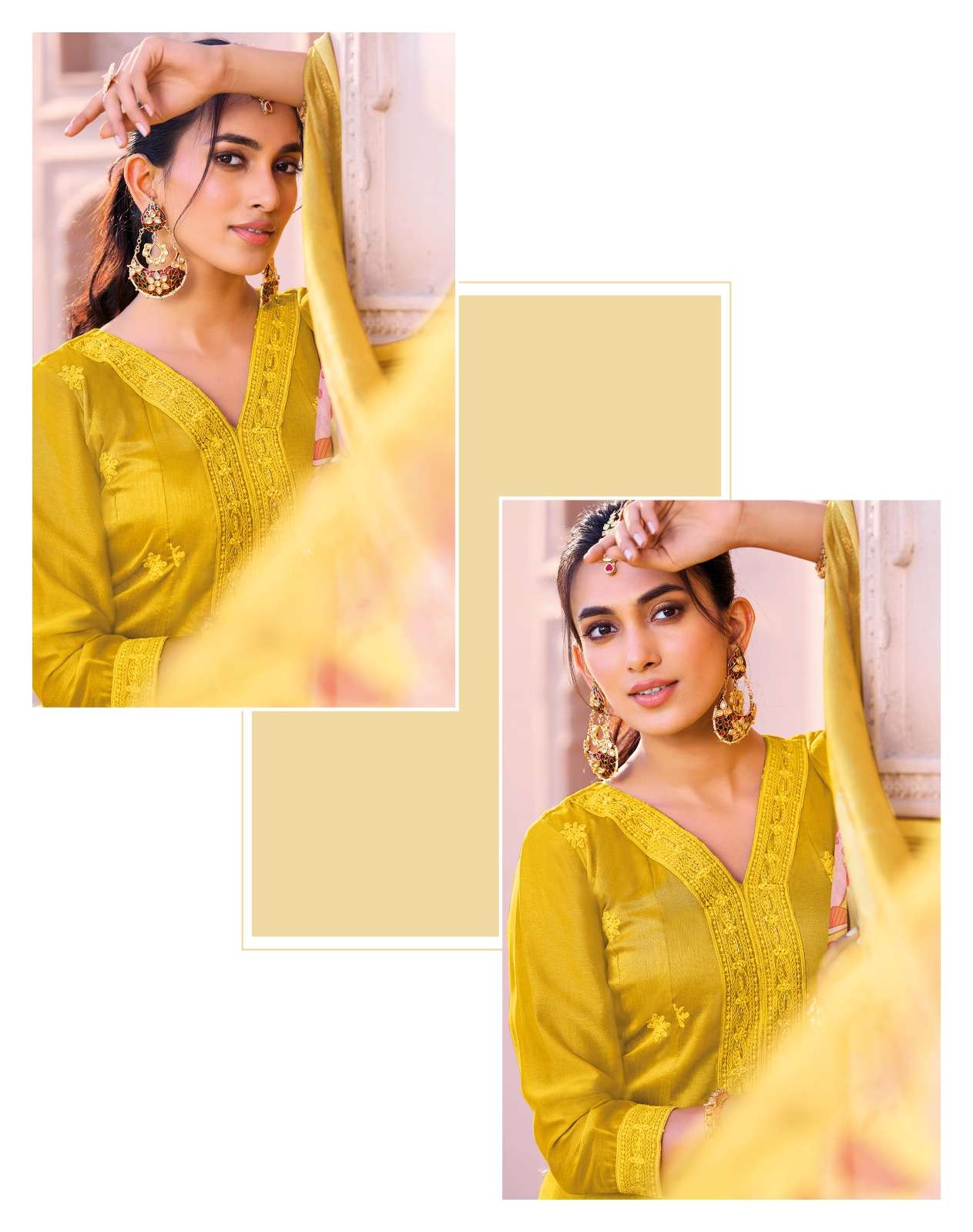 ZARA VOL 2 BY RADHIKA LIFE STYLE IN VICHITRA SILK WITH CHIFLI HANDWORK AND DIGITAL PRINT DUPPATA