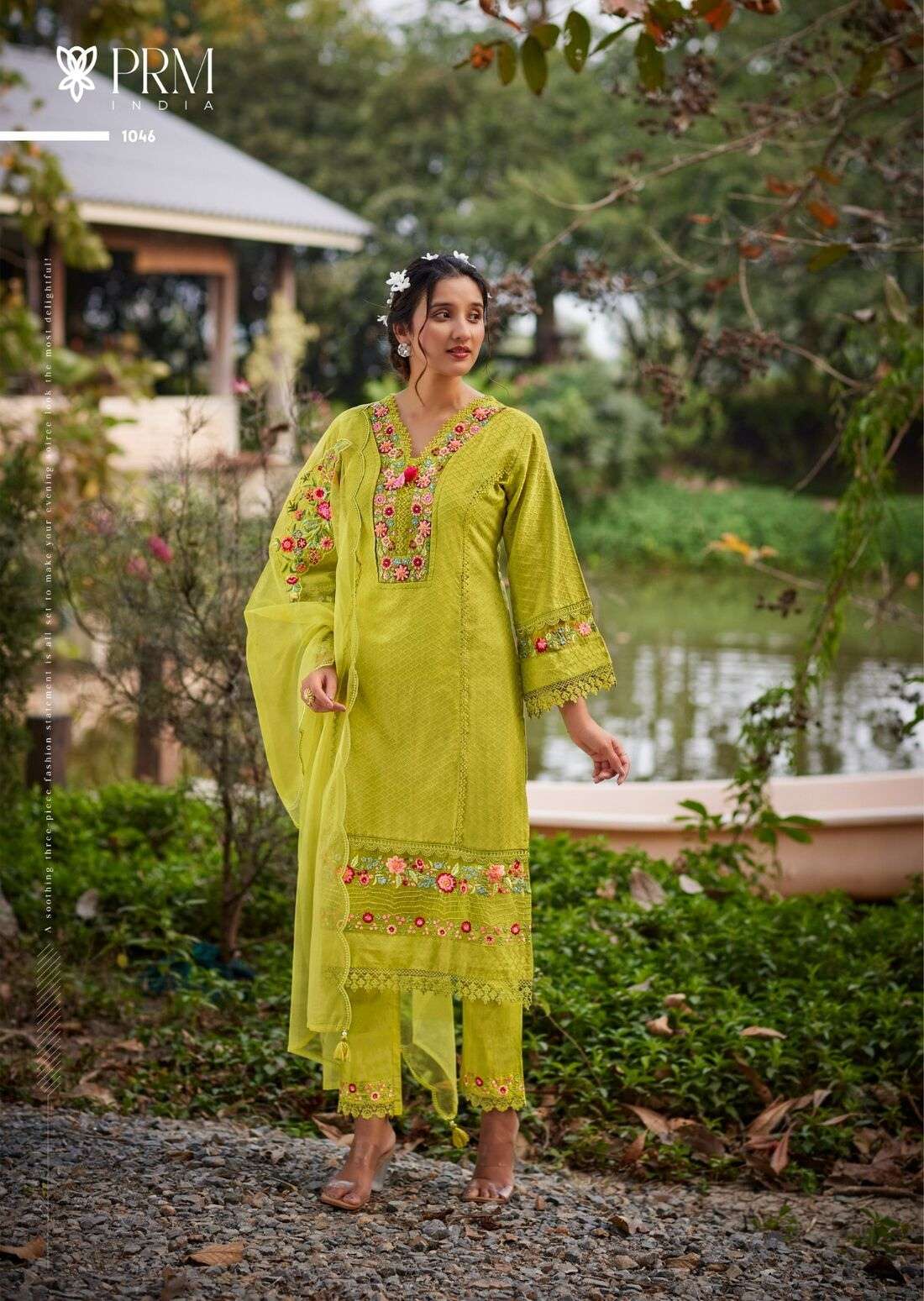 AMAYA BY PRM INDIA IN PURE COTTON WITH DESIGNER EMBROIDERED WORK WITH HANDWORK