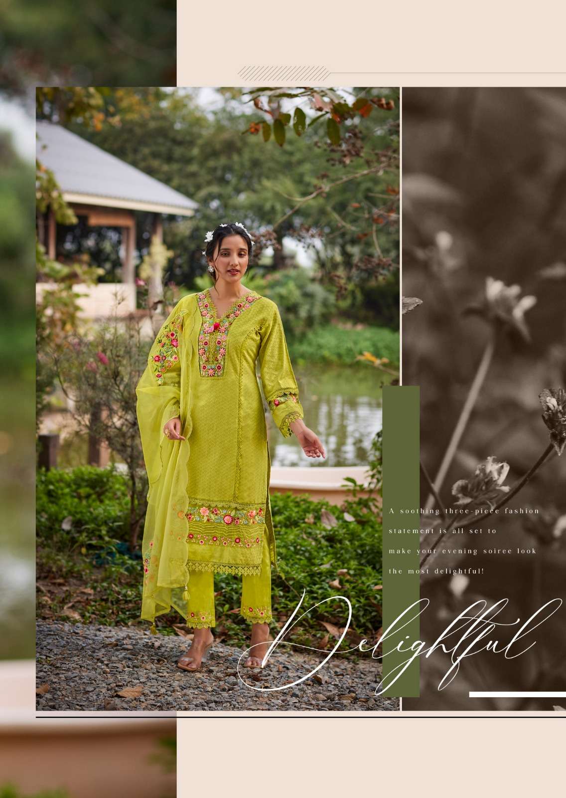 AMAYA BY PRM INDIA IN PURE COTTON WITH DESIGNER EMBROIDERED WORK WITH HANDWORK