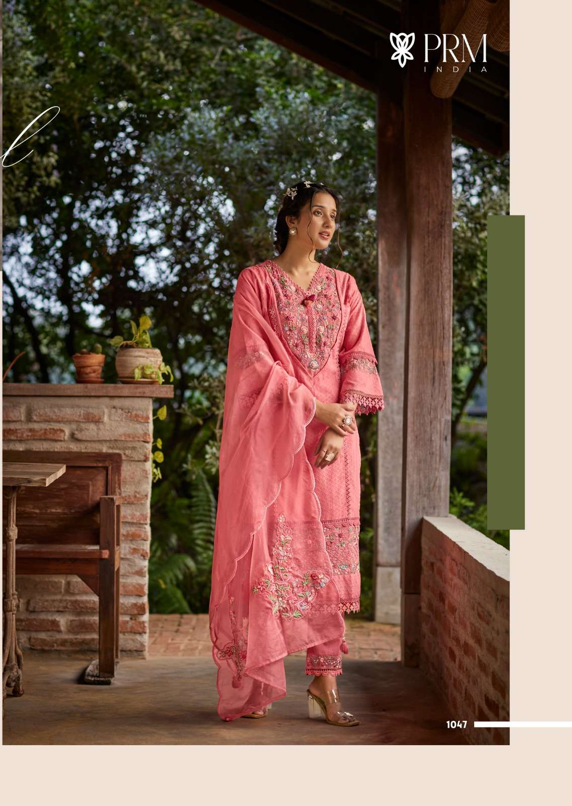 AMAYA BY PRM INDIA IN PURE COTTON WITH DESIGNER EMBROIDERED WORK WITH HANDWORK