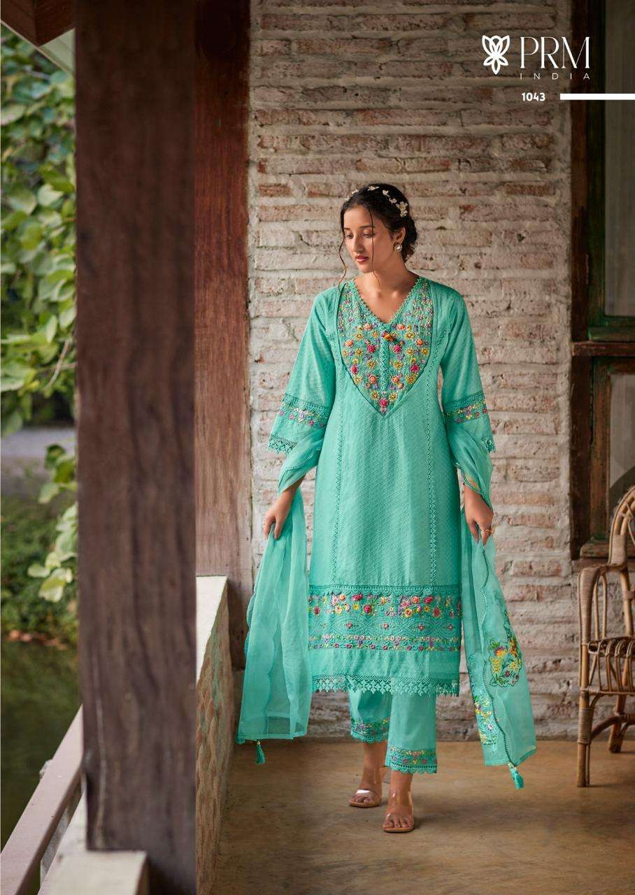AMAYA BY PRM INDIA IN PURE COTTON WITH DESIGNER EMBROIDERED WORK WITH HANDWORK