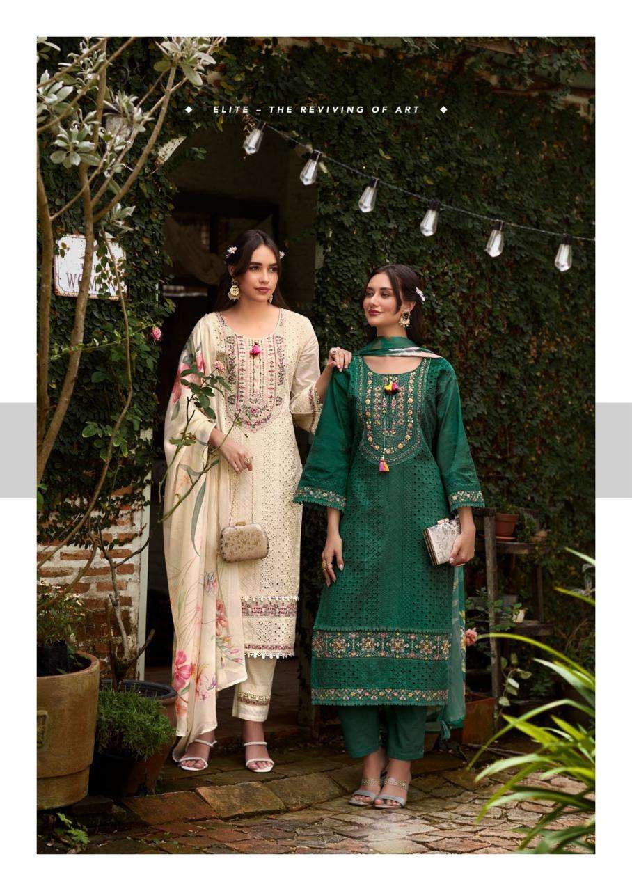 BE-KHUDI BY PRM INDIA IN PURE COTTON SHIFLI WITH DESIGNER EMBROIDERED WORK 