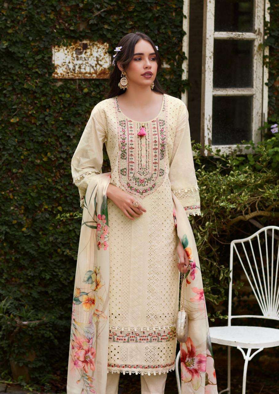 BE-KHUDI BY PRM INDIA IN PURE COTTON SHIFLI WITH DESIGNER EMBROIDERED WORK 