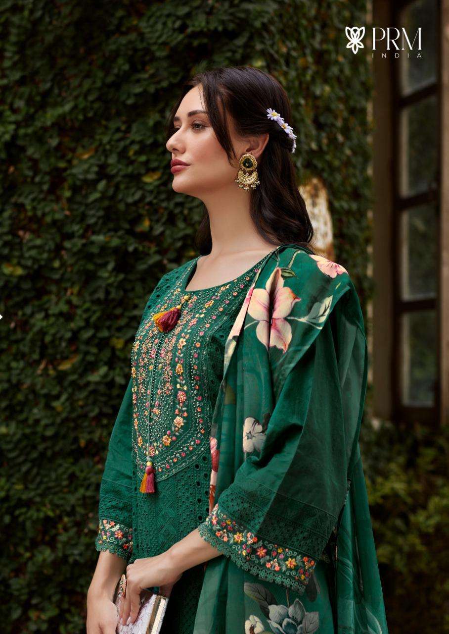 BE-KHUDI BY PRM INDIA IN PURE COTTON SHIFLI WITH DESIGNER EMBROIDERED WORK 