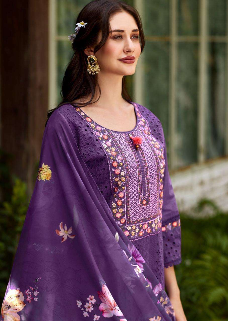 BE-KHUDI BY PRM INDIA IN PURE COTTON SHIFLI WITH DESIGNER EMBROIDERED WORK 