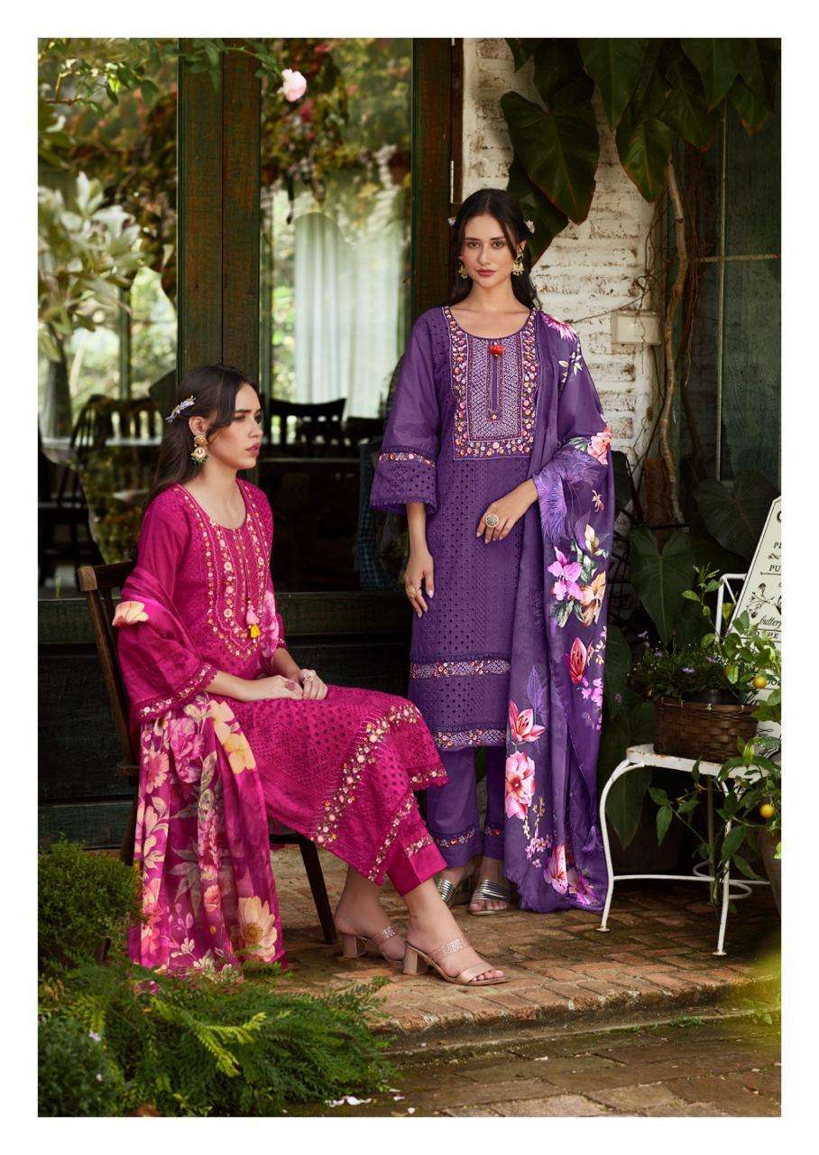 BE-KHUDI BY PRM INDIA IN PURE COTTON SHIFLI WITH DESIGNER EMBROIDERED WORK 