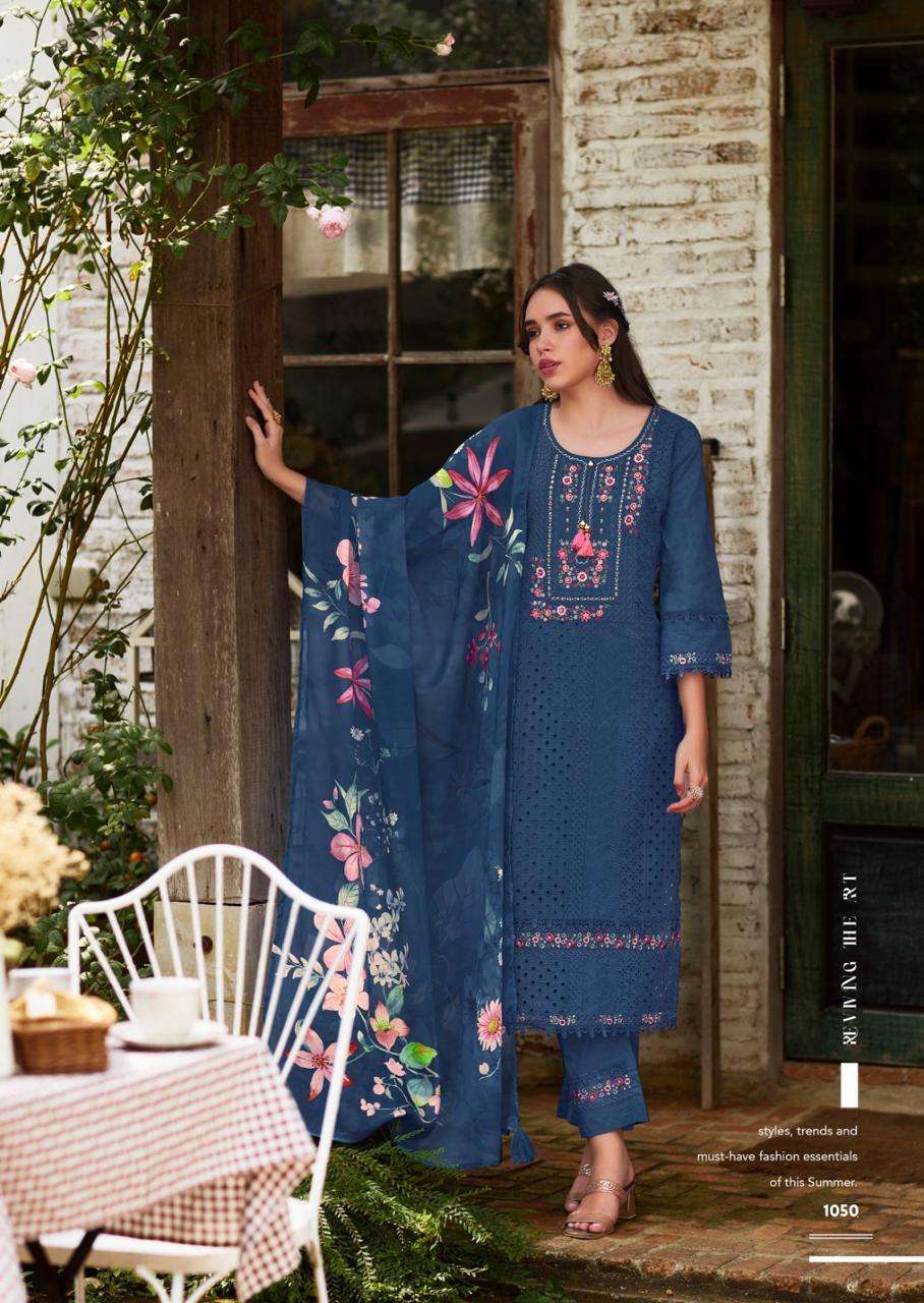BE-KHUDI BY PRM INDIA IN PURE COTTON SHIFLI WITH DESIGNER EMBROIDERED WORK 
