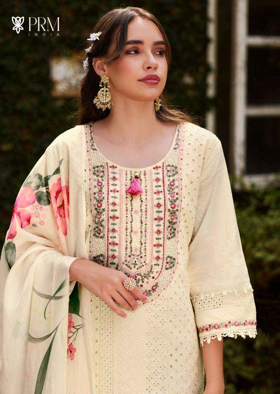 BE-KHUDI BY PRM INDIA IN PURE COTTON SHIFLI WITH DESIGNER EMBROIDERED WORK 