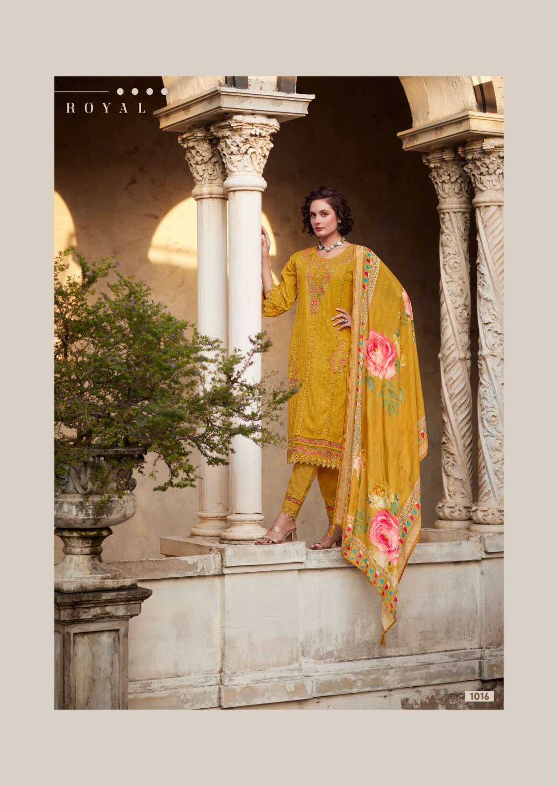 EIRA BY PRM INDIA IN PURE COTTON WITH DESIGNER EMBROIDERES WORK WITH HANDWORK