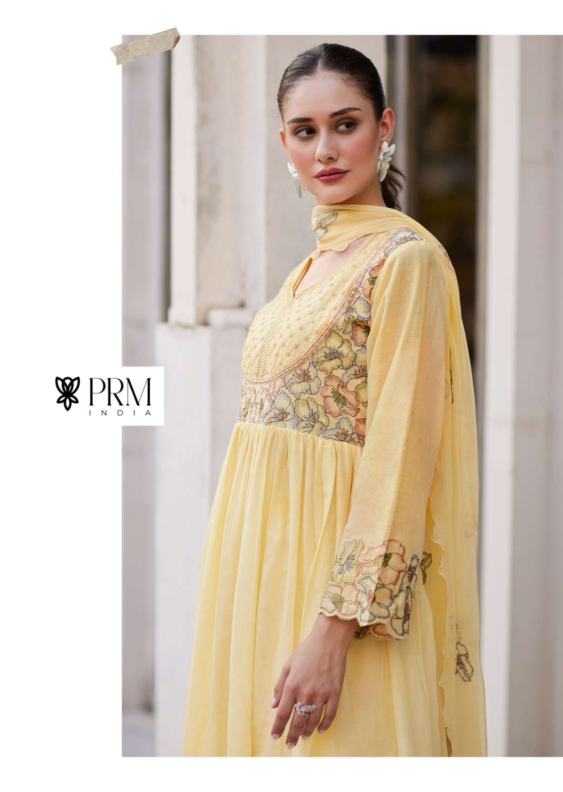 EYANA BY PRM INDIA IN PURE MAL WITH DESIGNER EMBROIDERED WORK WITH HANDWORK