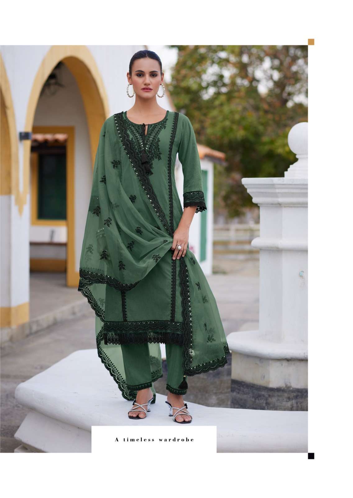 HELIA BY PRM INDIA IN PURE COTTON PETTERN WITH DESIGNER EMBROIDERED WORK WITH HANDWORK