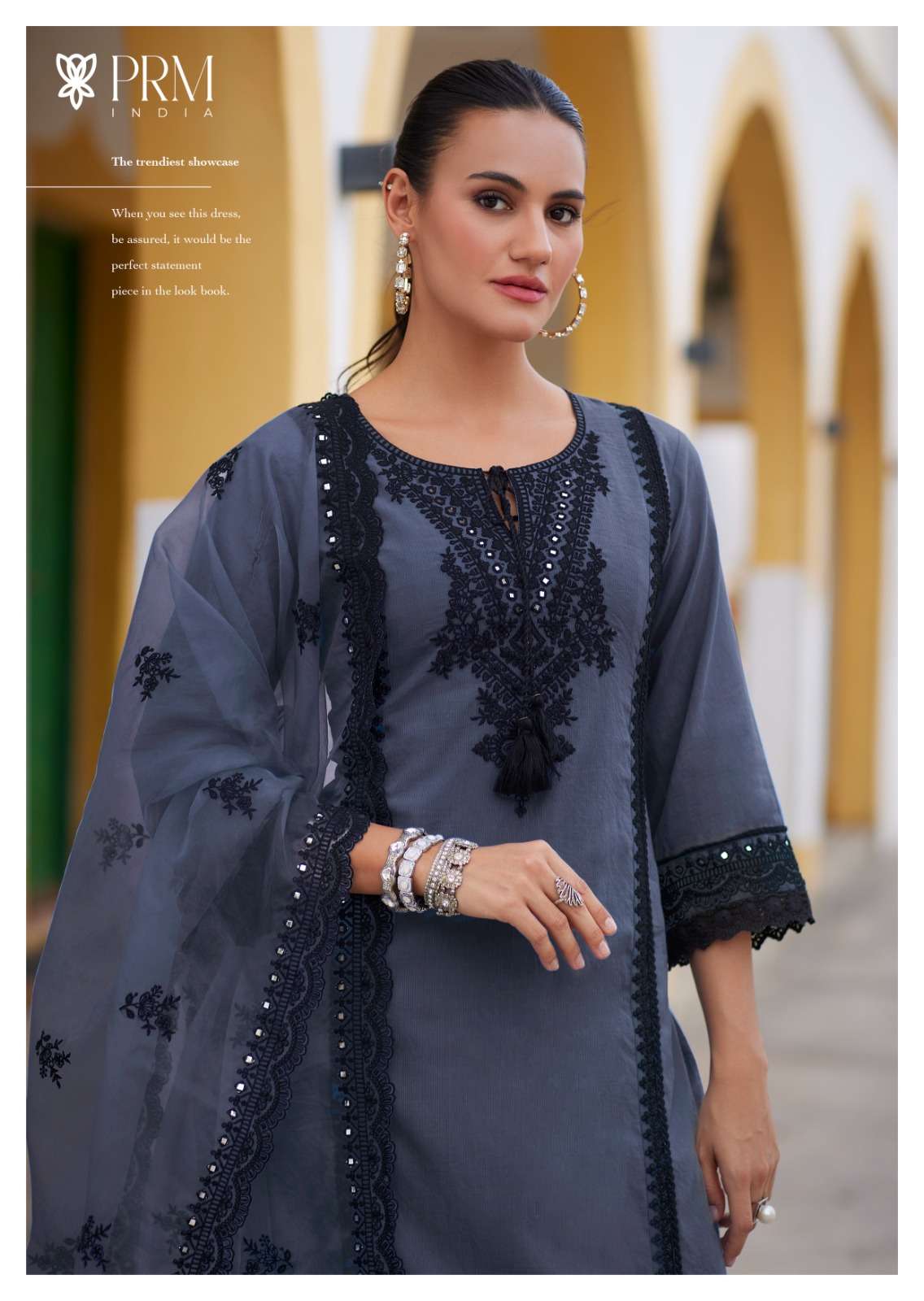 HELIA BY PRM INDIA IN PURE COTTON PETTERN WITH DESIGNER EMBROIDERED WORK WITH HANDWORK