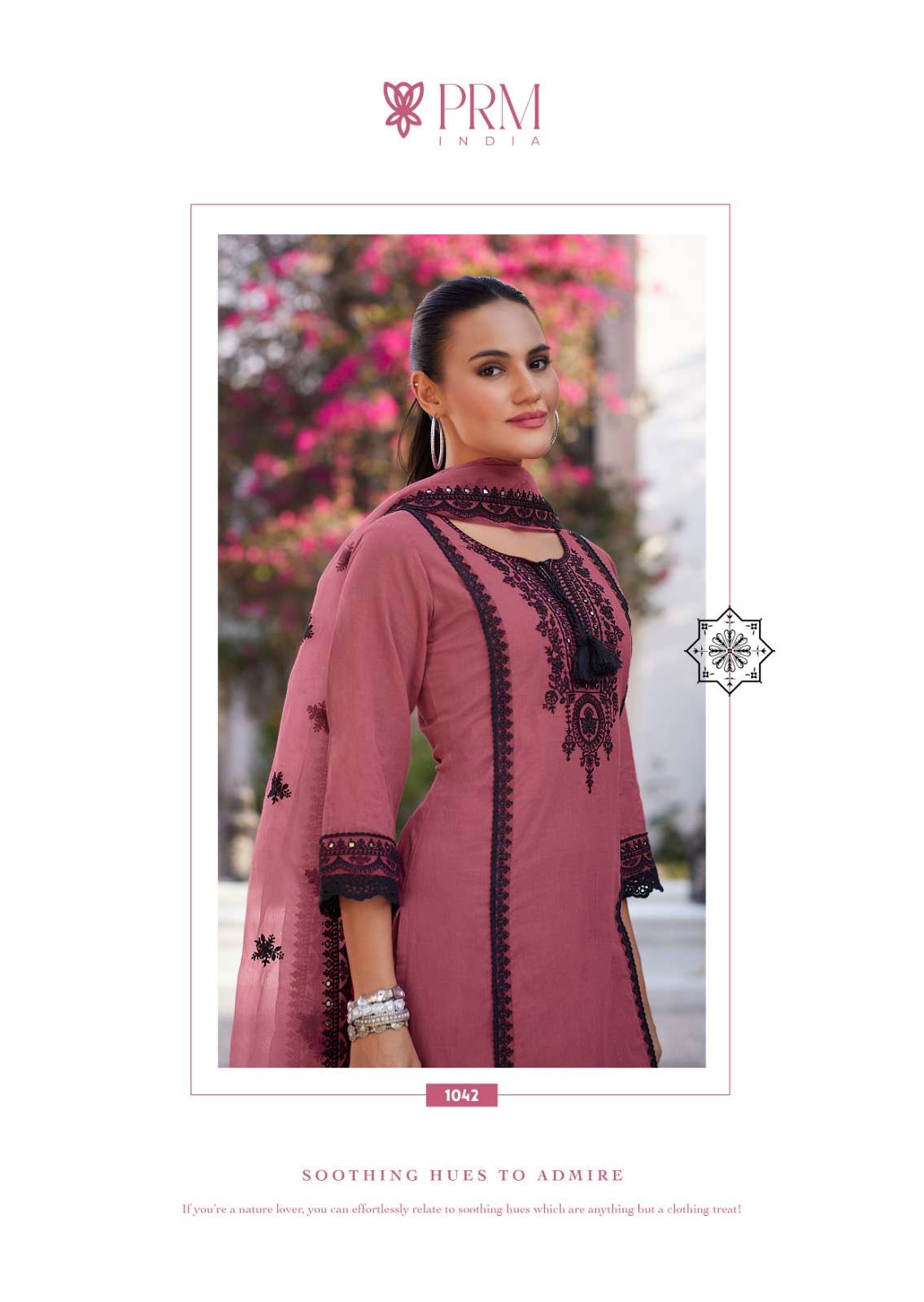 HELIA BY PRM INDIA IN PURE COTTON PETTERN WITH DESIGNER EMBROIDERED WORK WITH HANDWORK