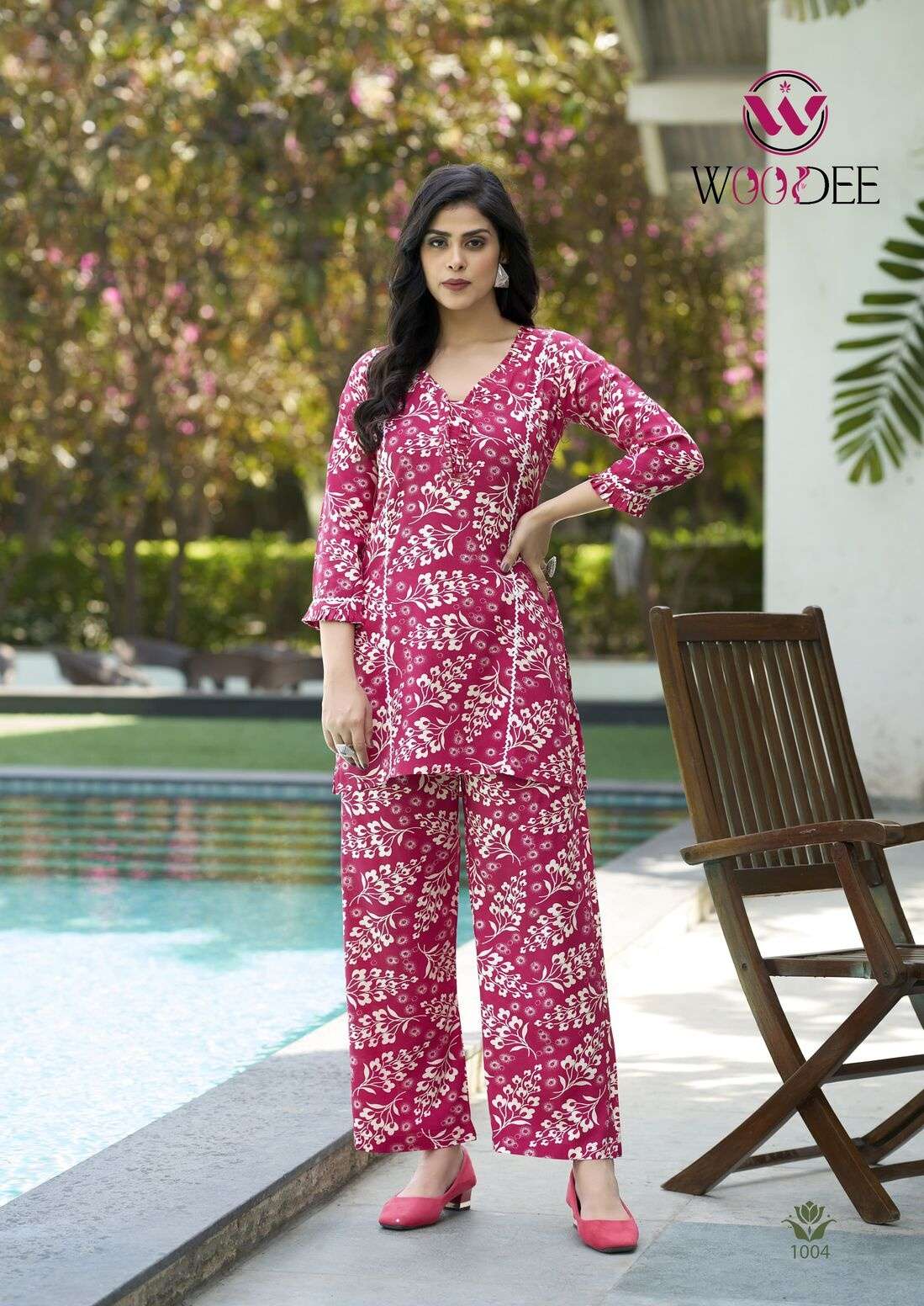 MOKSHA BY WOODEE IN PREMIUM HEAVY RAYON PRINT WITH SIDE POCKET CO-ORD SET 
