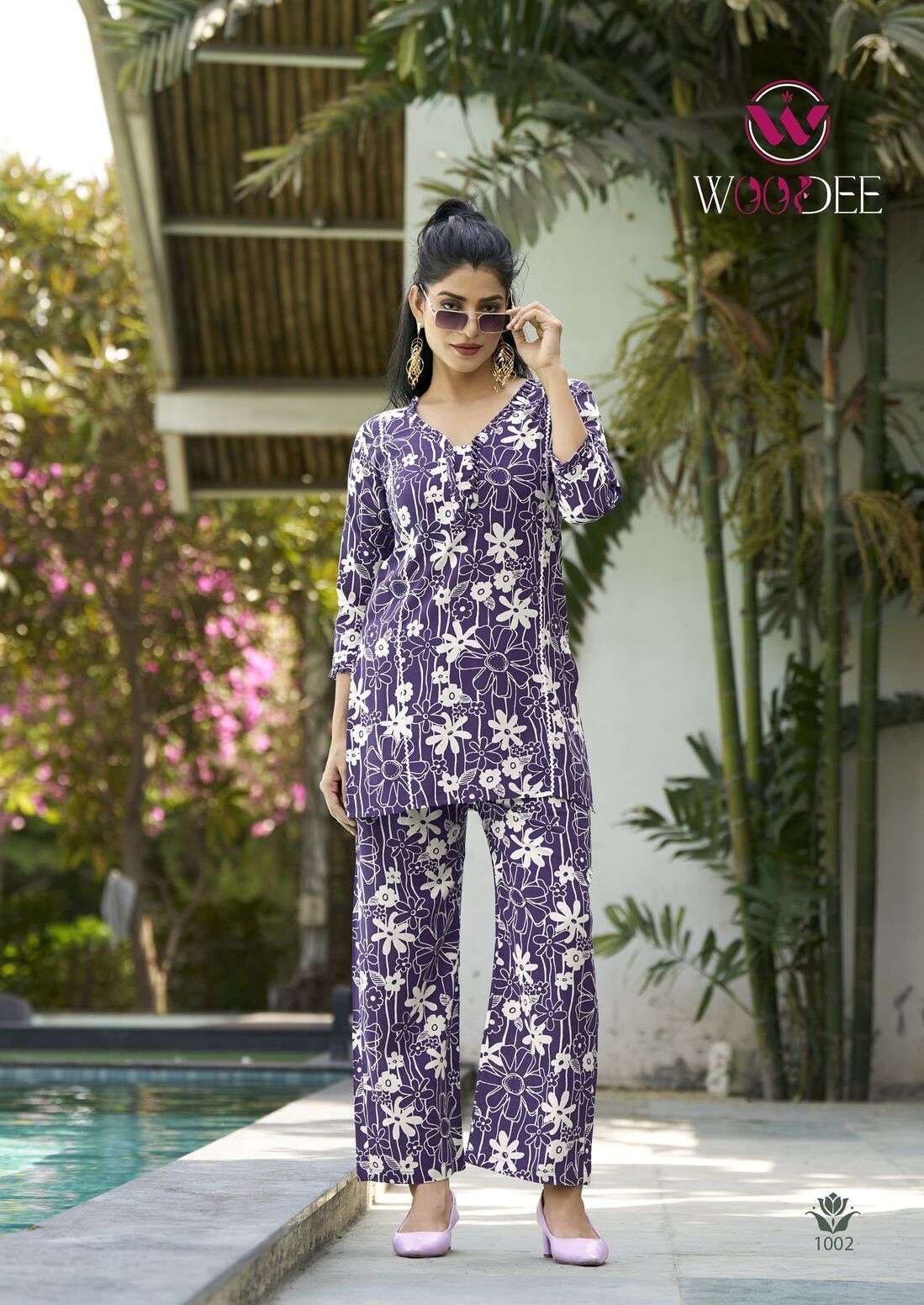 MOKSHA BY WOODEE IN PREMIUM HEAVY RAYON PRINT WITH SIDE POCKET CO-ORD SET 