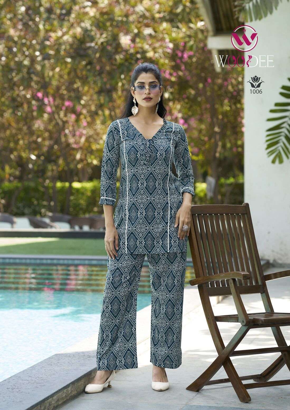 MOKSHA BY WOODEE IN PREMIUM HEAVY RAYON PRINT WITH SIDE POCKET CO-ORD SET 