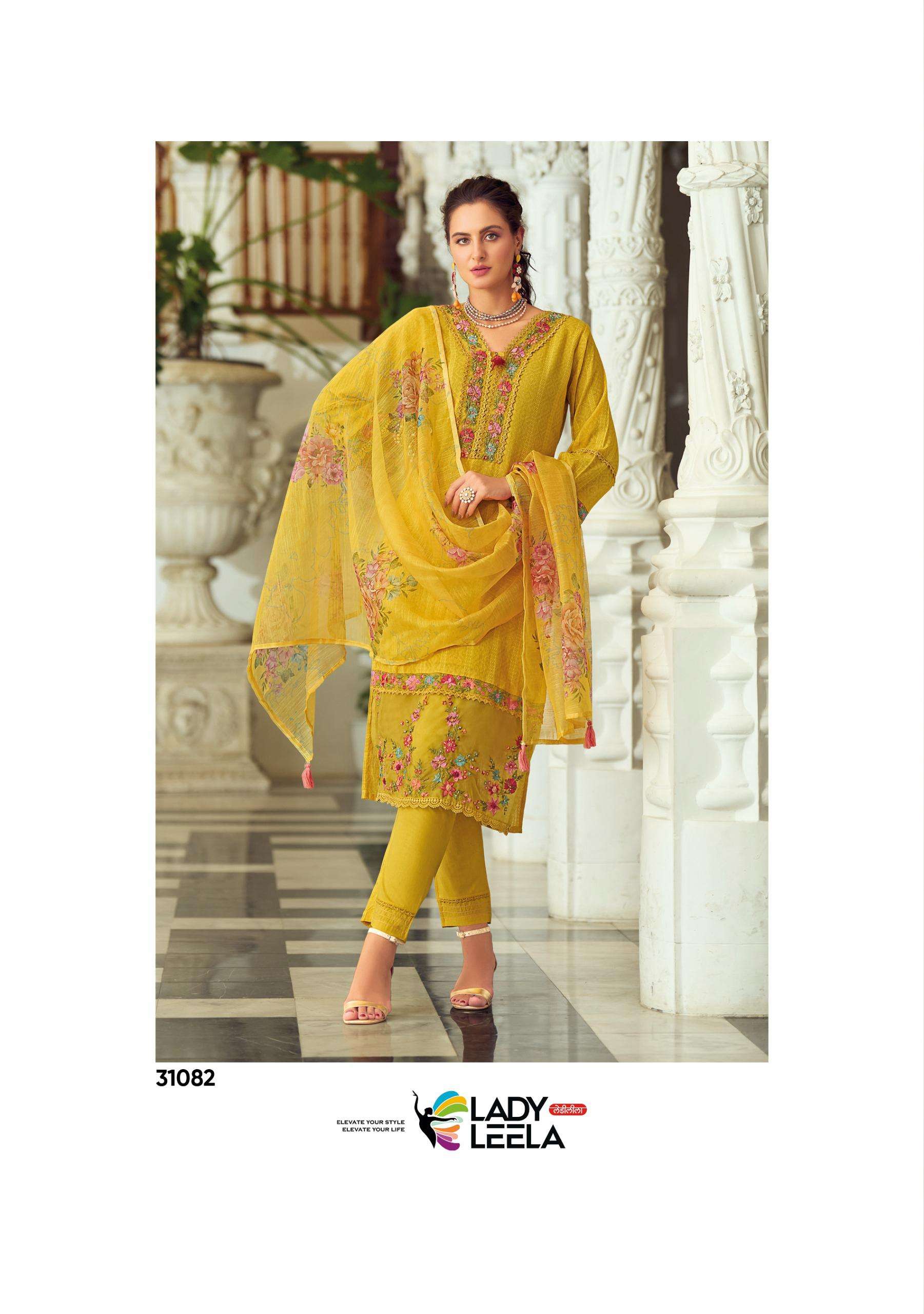 SUMMER TRENDS VOL-2 BY LADY LEELA IN PURE COTTON PATTERN FABRIC WITH HANDWORK