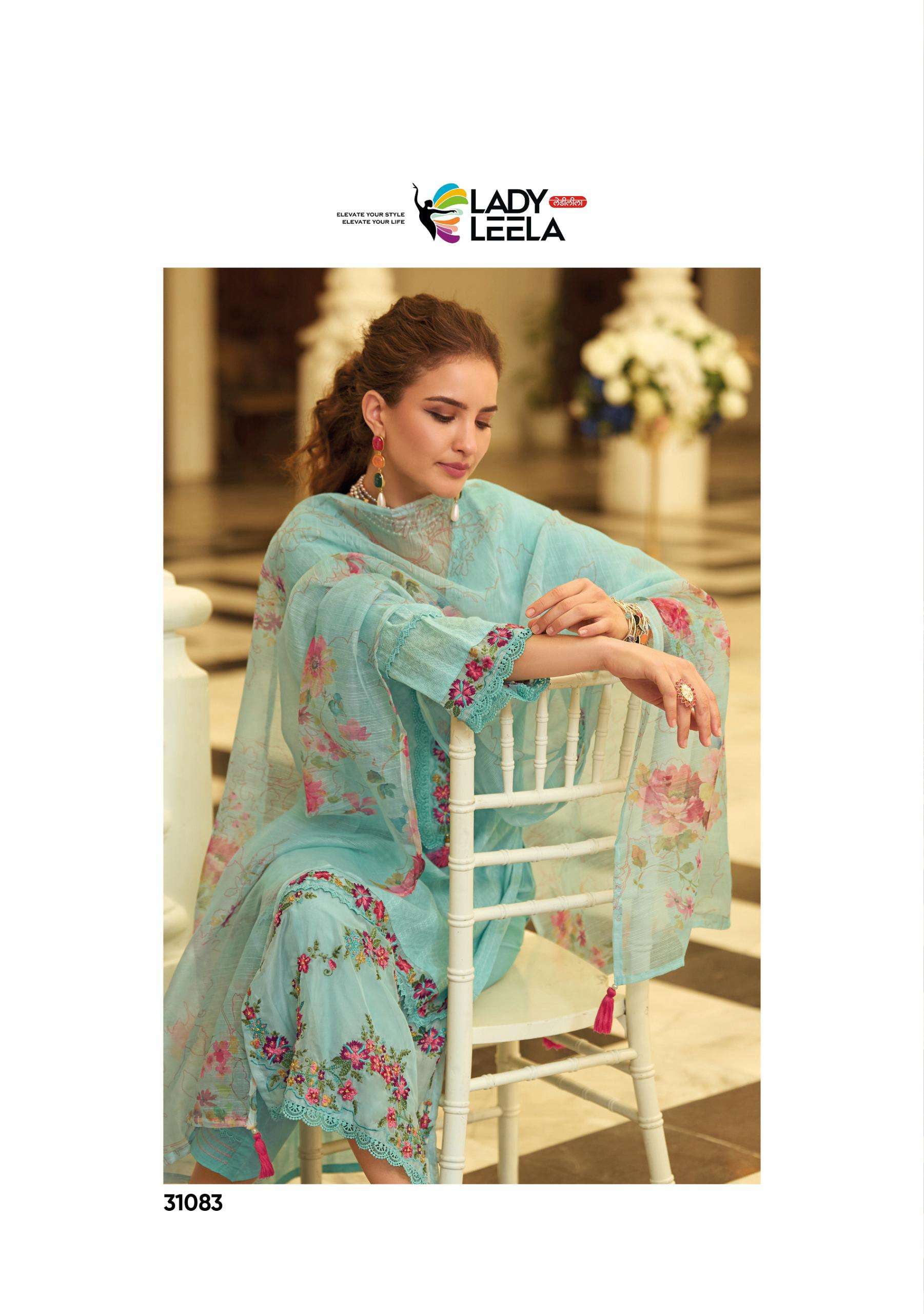 SUMMER TRENDS VOL-2 BY LADY LEELA IN PURE COTTON PATTERN FABRIC WITH HANDWORK