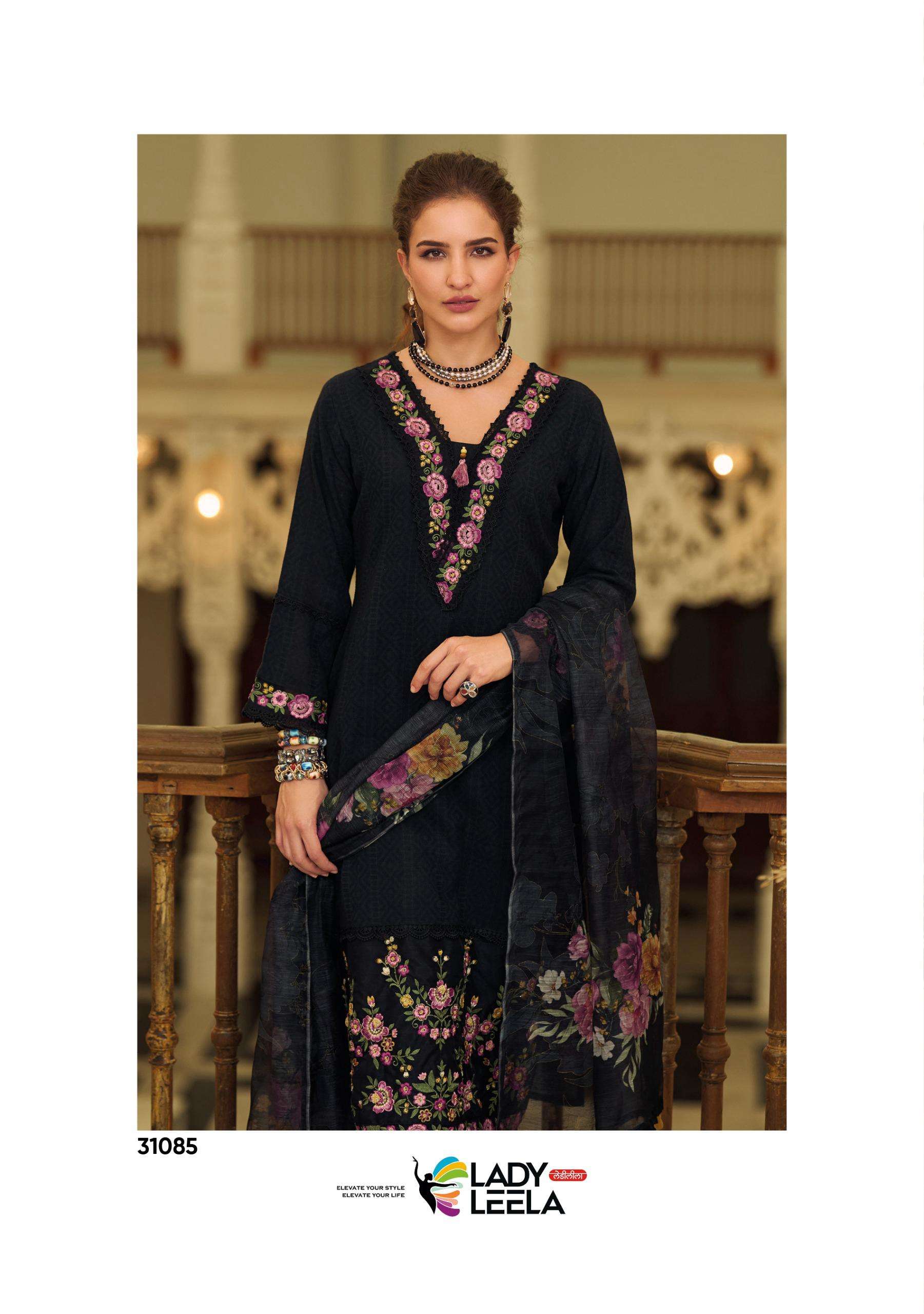 SUMMER TRENDS VOL-2 BY LADY LEELA IN PURE COTTON PATTERN FABRIC WITH HANDWORK