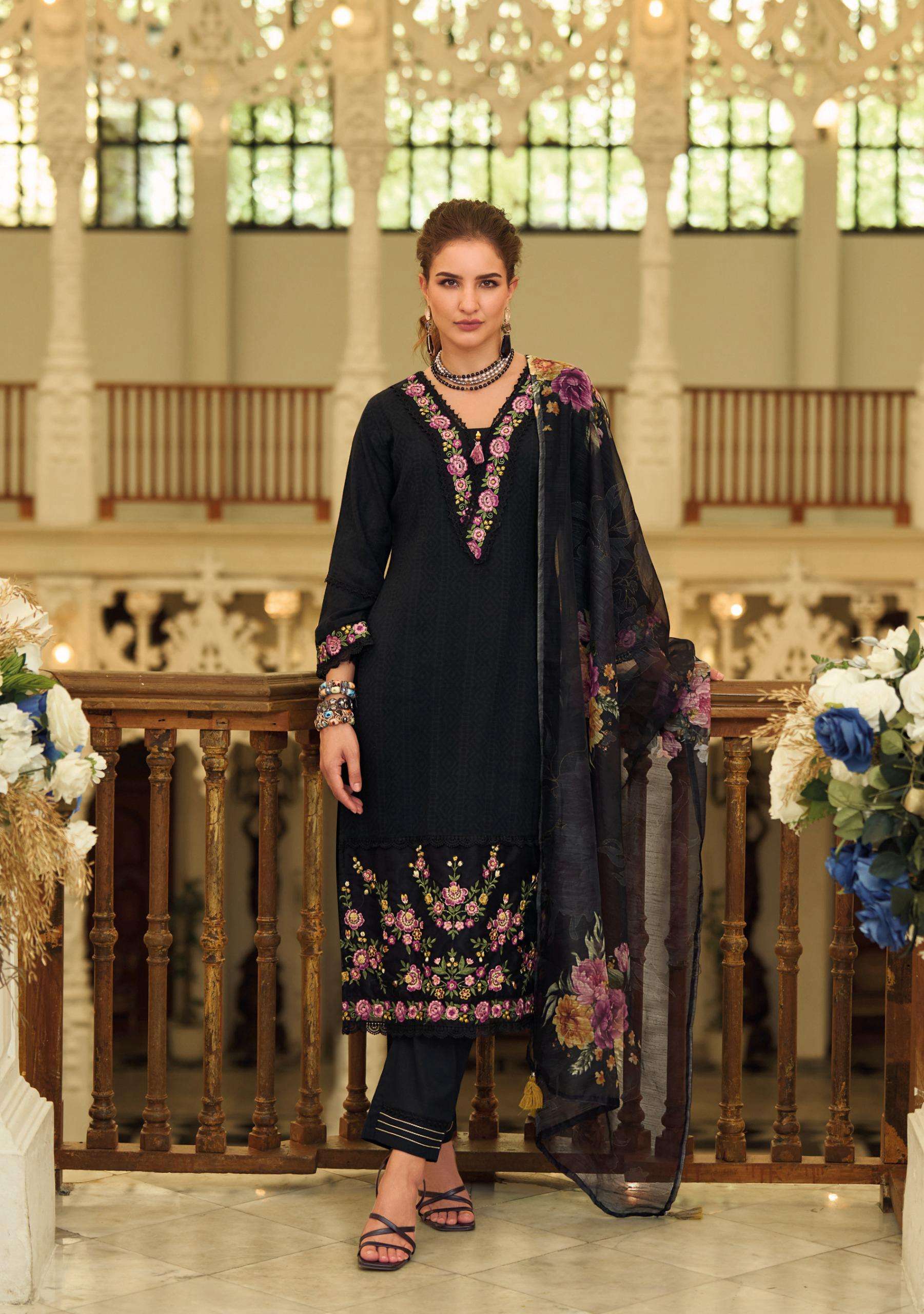 SUMMER TRENDS VOL-2 BY LADY LEELA IN PURE COTTON PATTERN FABRIC WITH HANDWORK