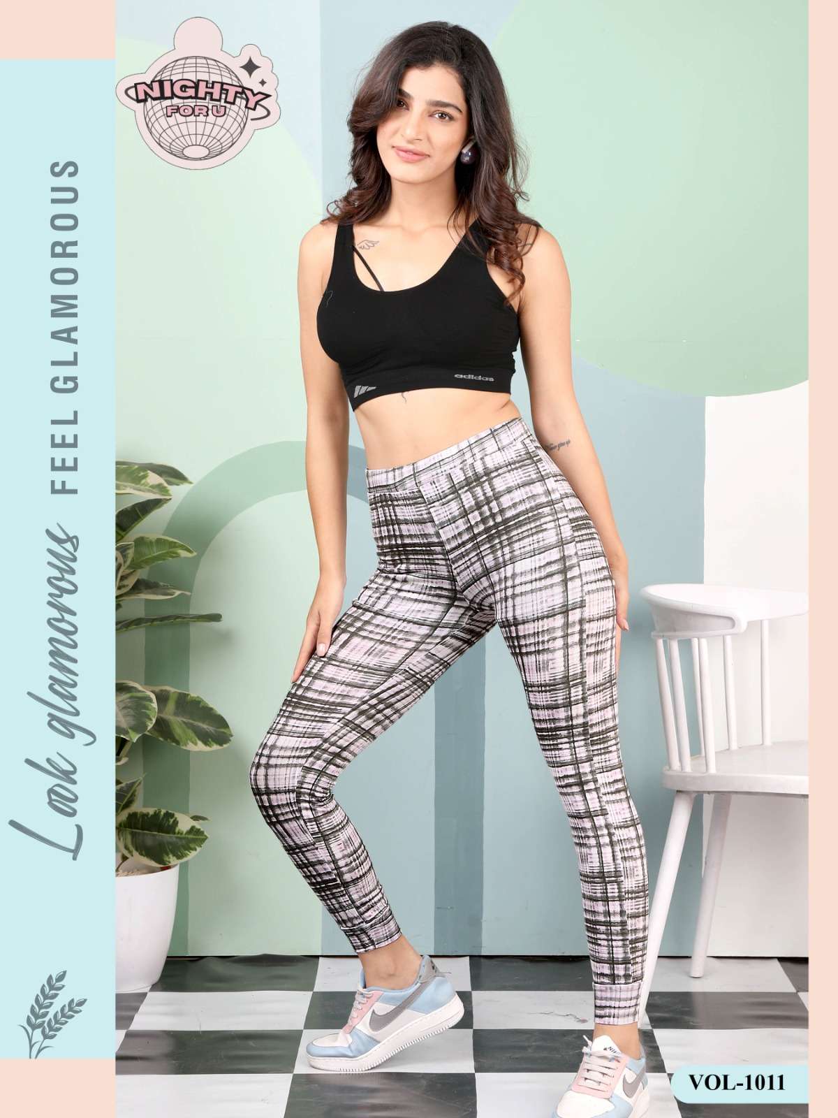 VOL :- 1011 BY NIGHTY FOR U IN LYCRA PRINTED PAJAMAS NIGHT SUIT 