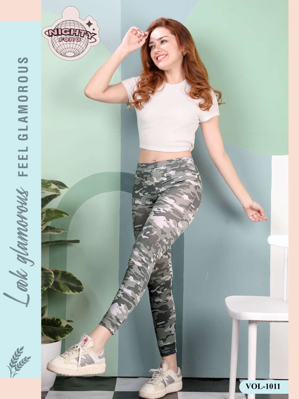VOL :- 1011 BY NIGHTY FOR U IN LYCRA PRINTED PAJAMAS NIGHT SUIT 