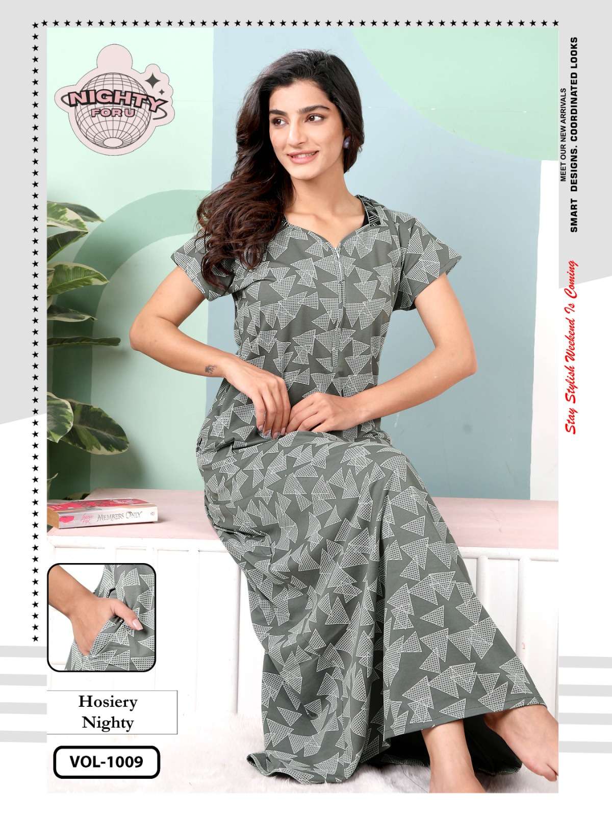 VOL :- 1009 BY NIGHTY FOR U IN HOSIERY NIGHTY SUIT 