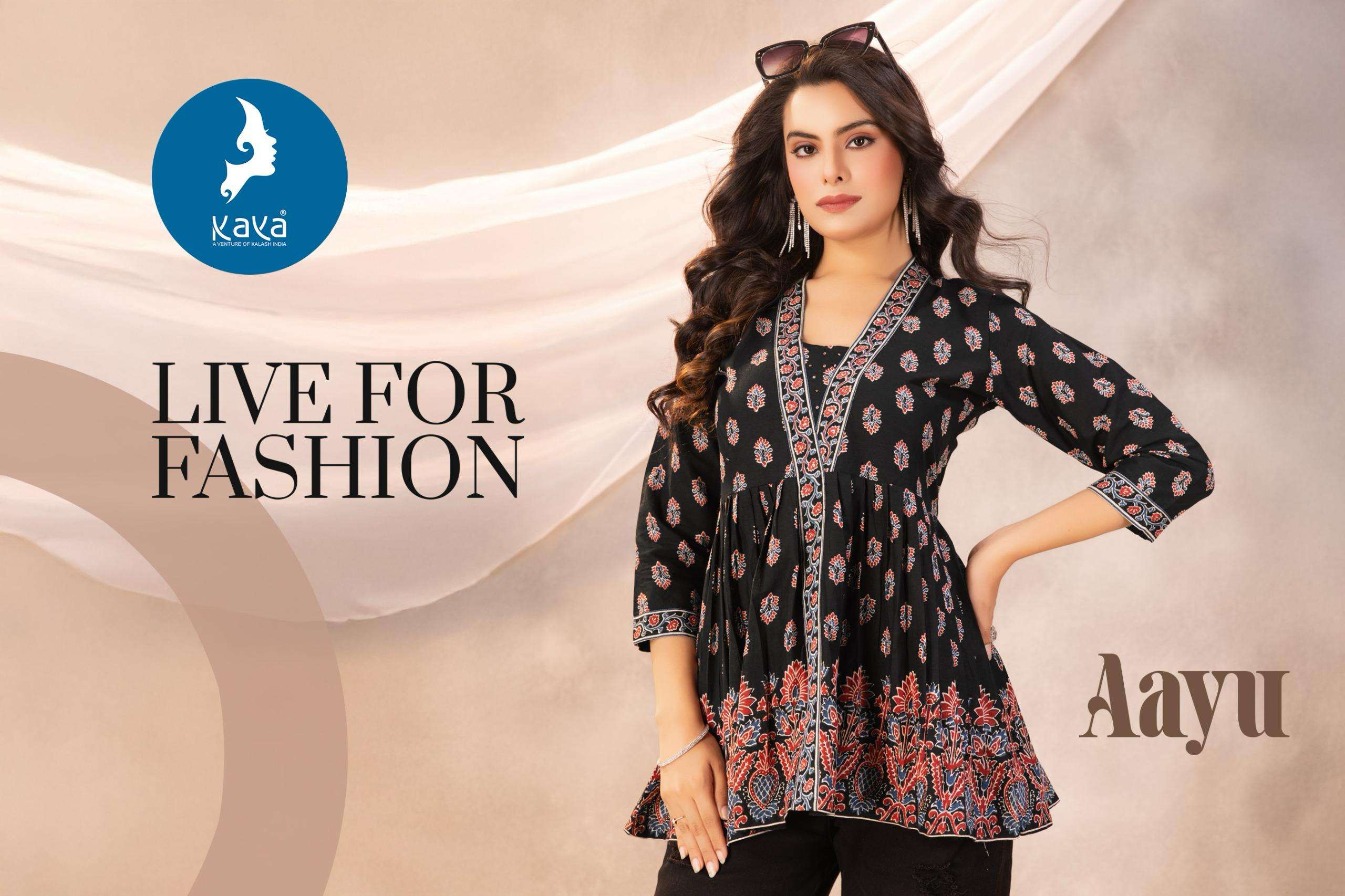 AAYU BY KAYA KURTI IN COTTON PRINT SHORT TOP CONCEPTS WITH BEST DESIGNS 