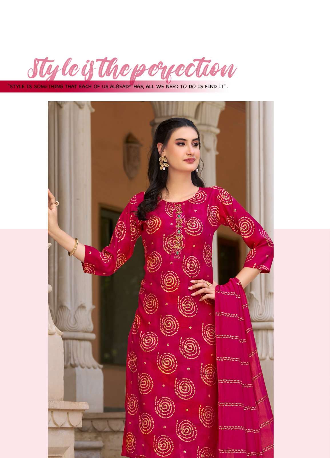 ALEXA VOL-3 BY RADHIKA LIFE STYLE IN VERTICAN SILK FOIL PRINT WITH HANDWORK 