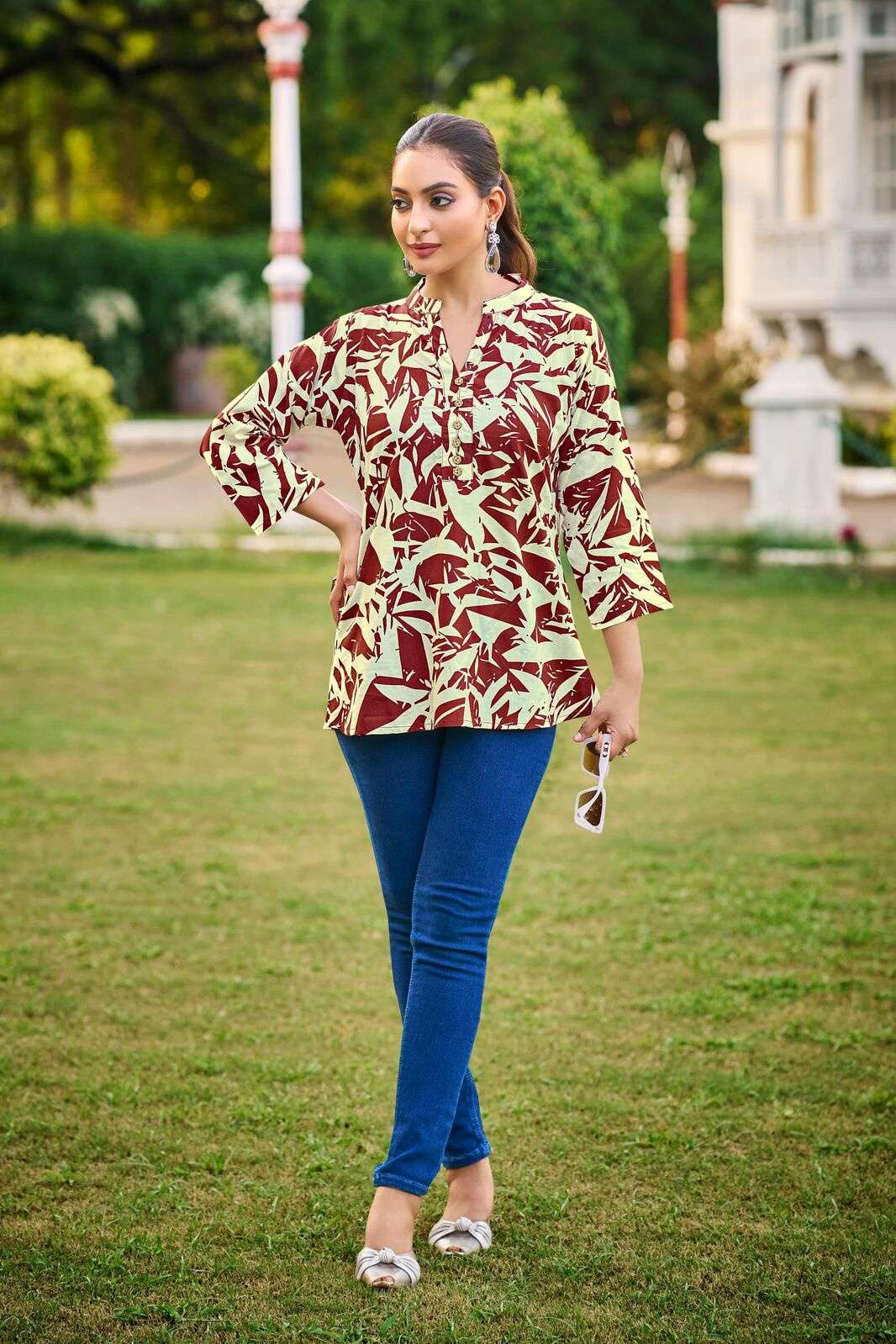 BABY VOL :- 7 BY TIPS & TOPS IN HEAVY RAYON PRINT WITH FANCY SHORT TOPS