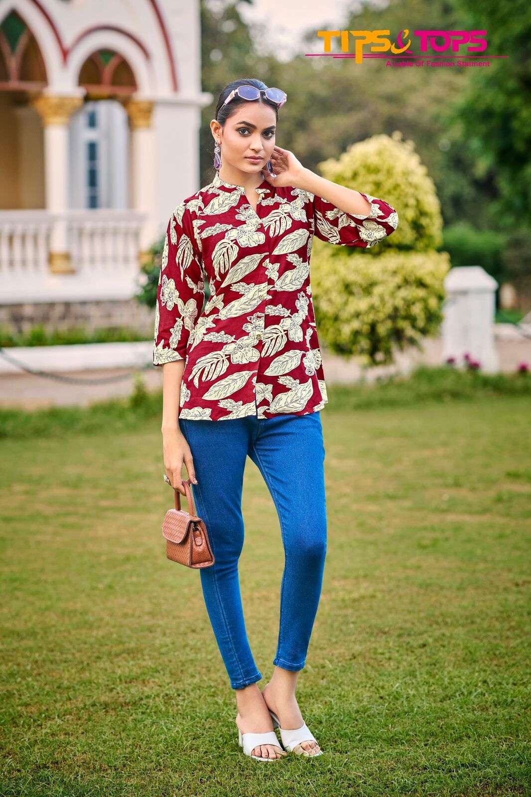 BABY VOL :- 7 BY TIPS & TOPS IN HEAVY RAYON PRINT WITH FANCY SHORT TOPS