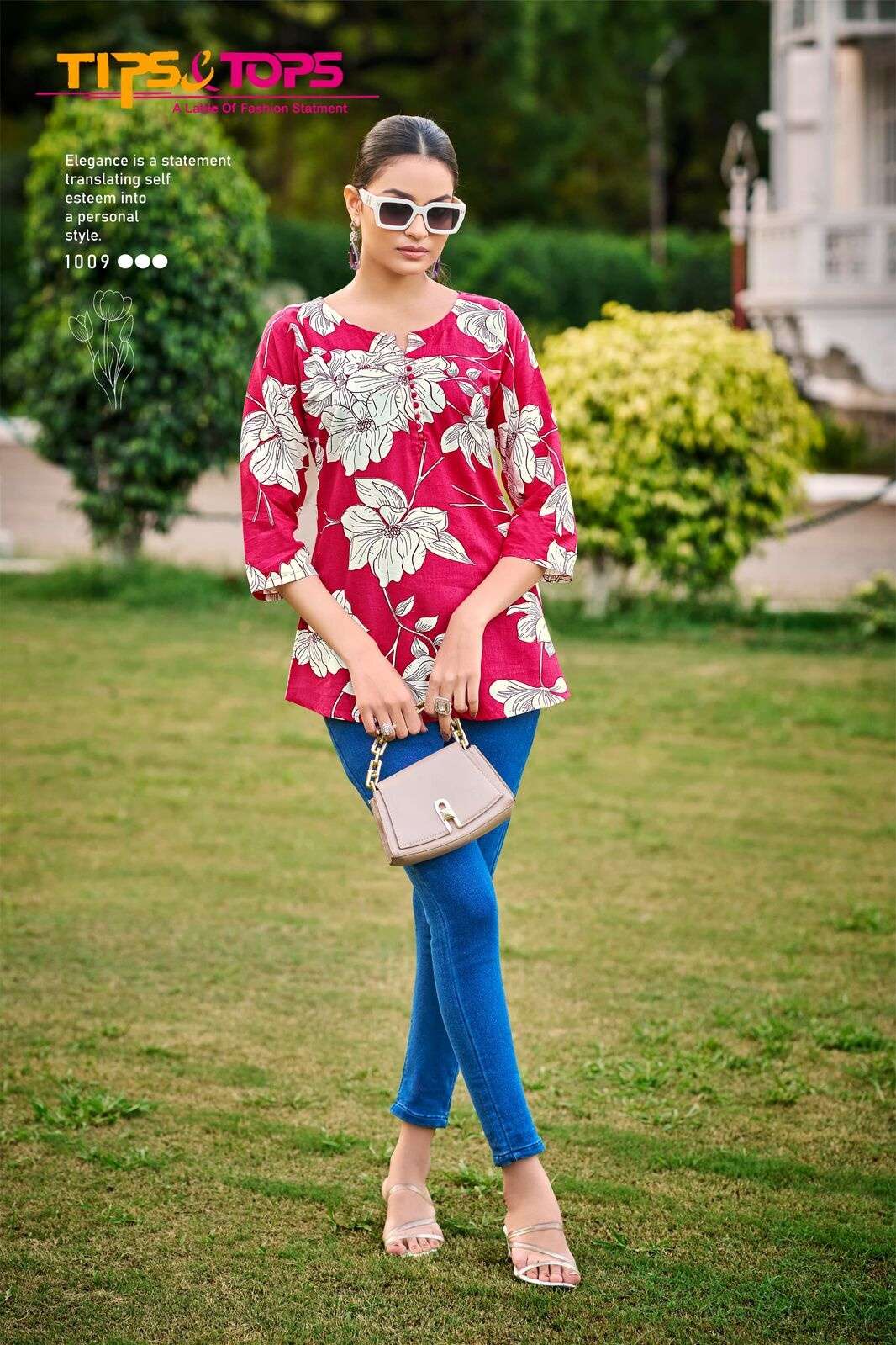 BABY VOL :- 7 BY TIPS & TOPS IN HEAVY RAYON PRINT WITH FANCY SHORT TOPS