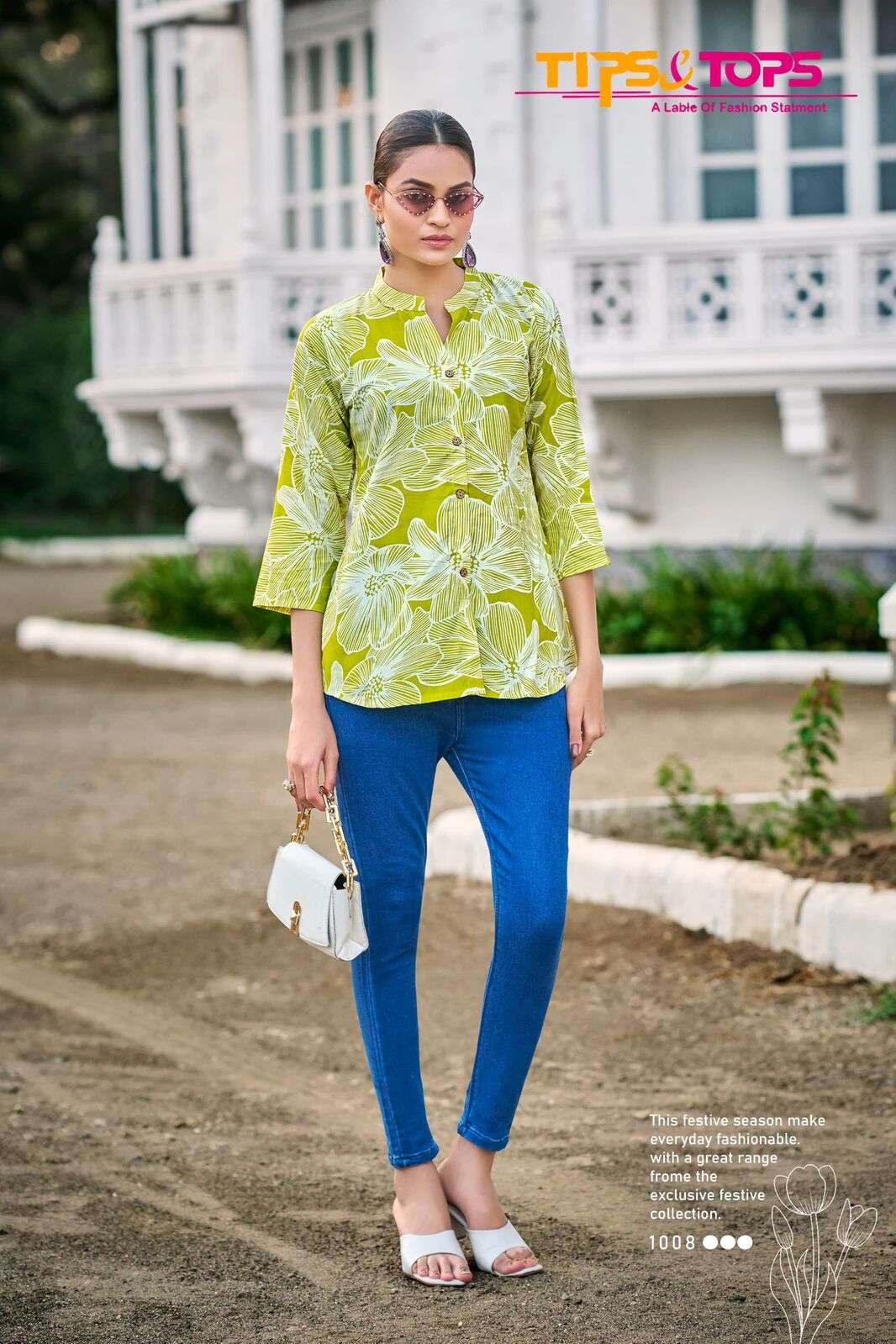 BABY VOL :- 7 BY TIPS & TOPS IN HEAVY RAYON PRINT WITH FANCY SHORT TOPS