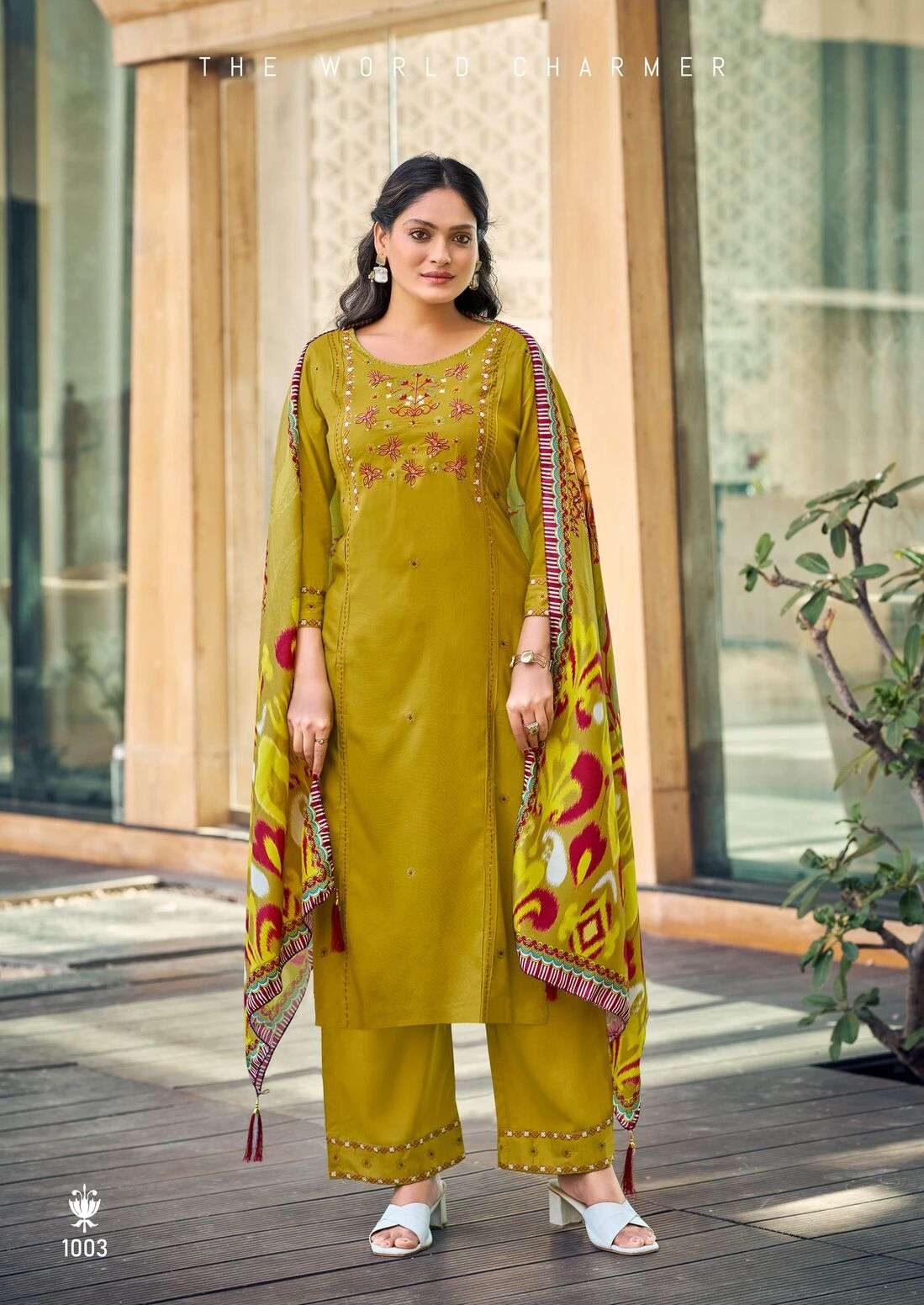 BUTTERFLY BY WOODEE IN PREMIUM QUALITY LIVA RAYON WITH MUSLIN DIGITAL PRINT DUPPATA
