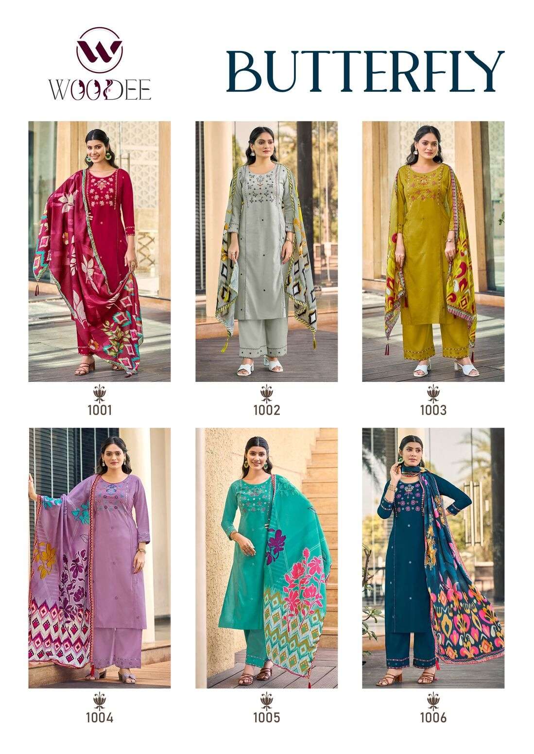 BUTTERFLY BY WOODEE IN PREMIUM QUALITY LIVA RAYON WITH MUSLIN DIGITAL PRINT DUPPATA