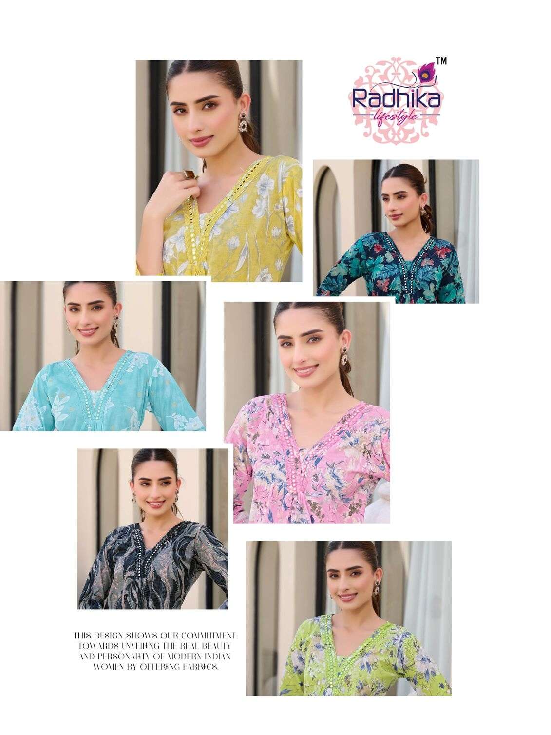 COTTON BELLS VOL 2 BY RADHIKA LIFE STYLE IN COTTON FOIL PRINT WITH WORK KURTI - PLAZO 