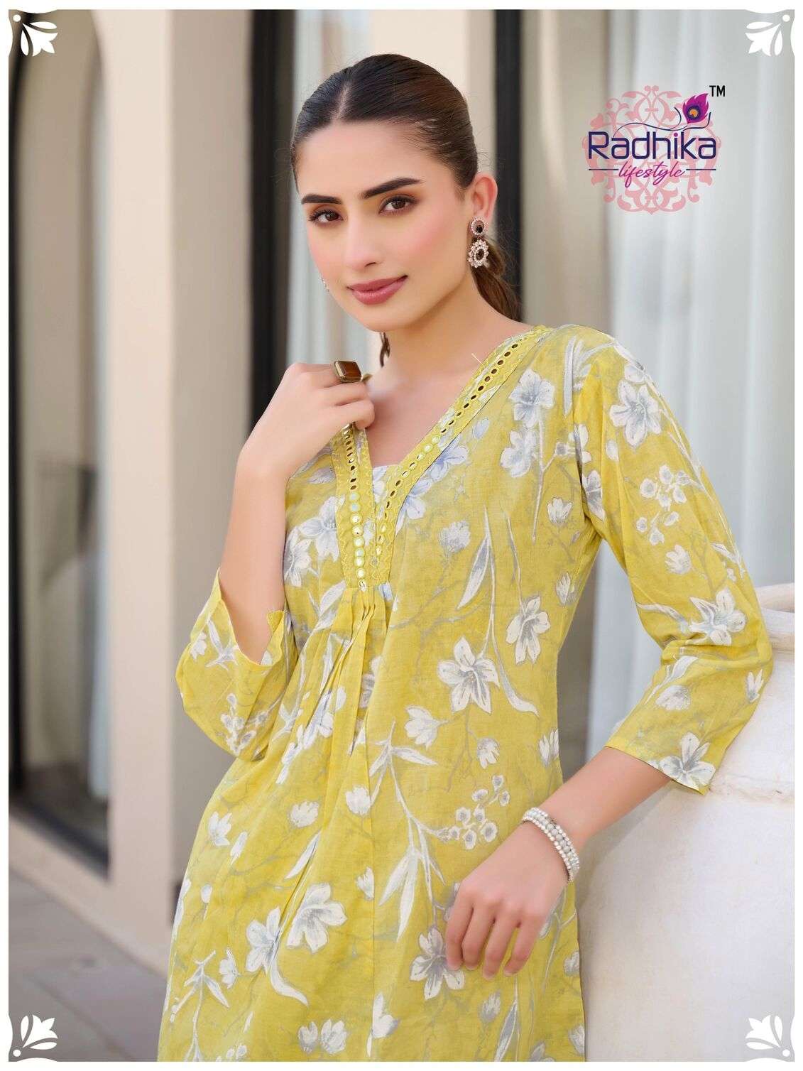 COTTON BELLS VOL 2 BY RADHIKA LIFE STYLE IN COTTON FOIL PRINT WITH WORK KURTI - PLAZO 