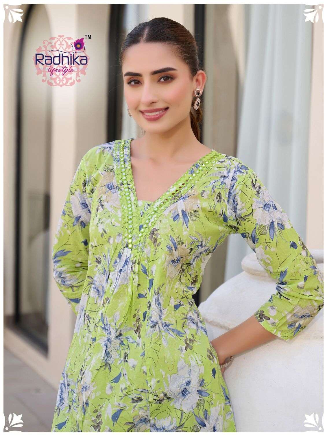COTTON BELLS VOL 2 BY RADHIKA LIFE STYLE IN COTTON FOIL PRINT WITH WORK KURTI - PLAZO 
