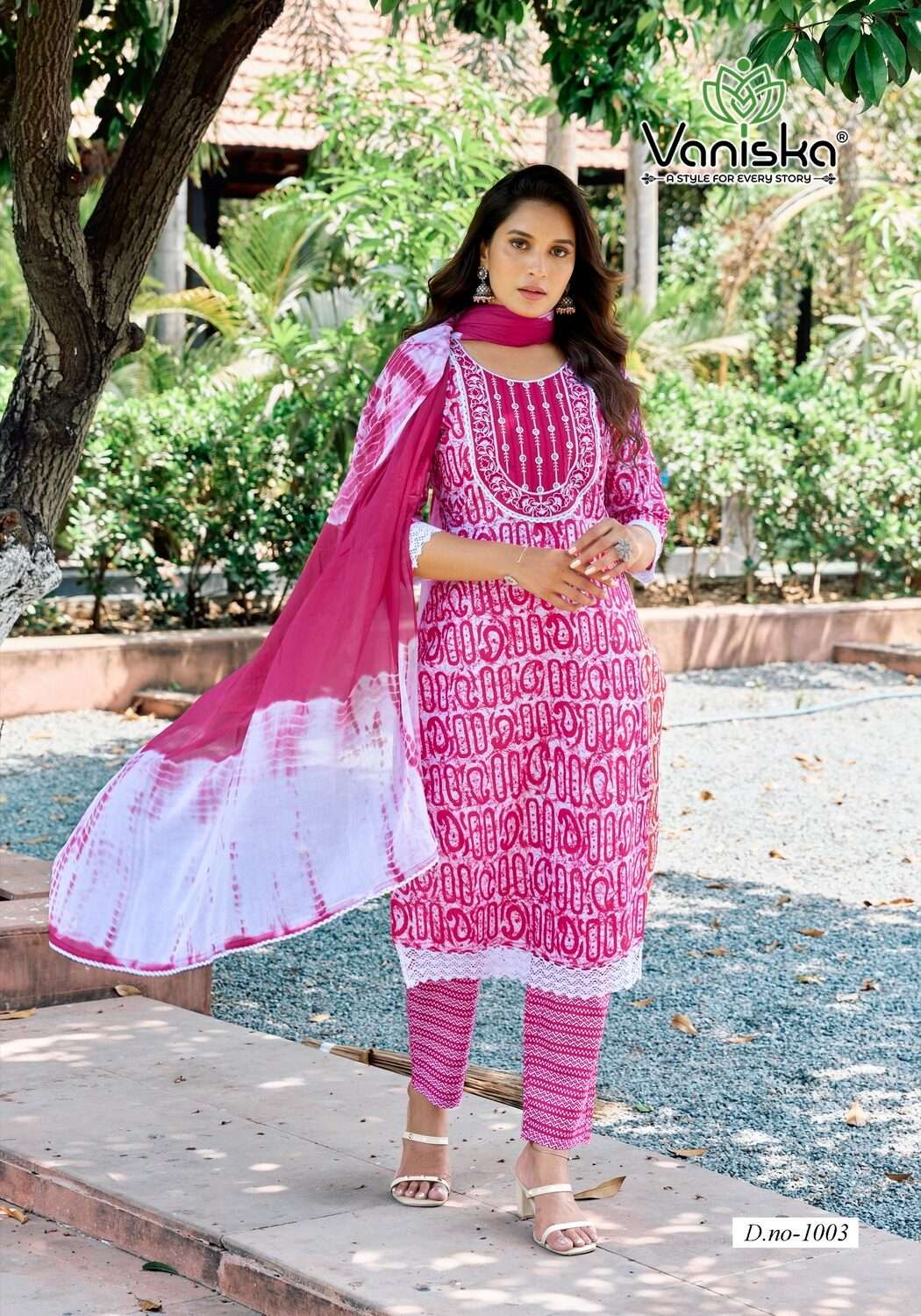 COTTON CULTURE VOL.1 BY VANISKA IN COTTON BATIK PRINT STRAIGHT KURTI WITH PANT 