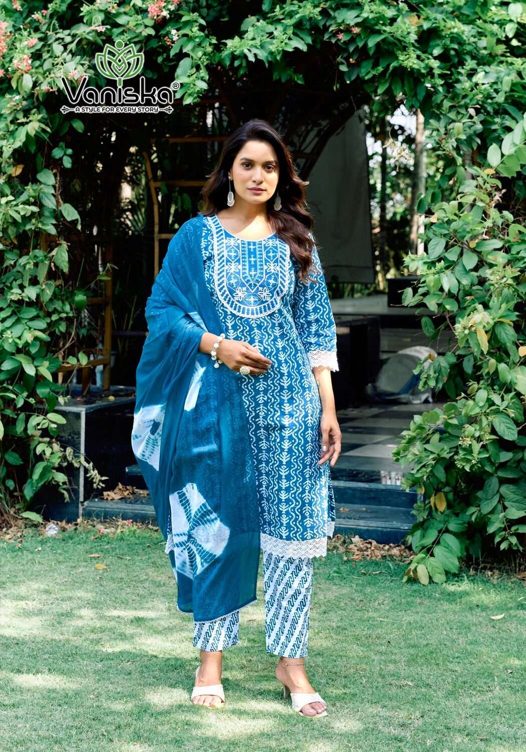 COTTON CULTURE VOL.1 BY VANISKA IN COTTON BATIK PRINT STRAIGHT KURTI WITH PANT 