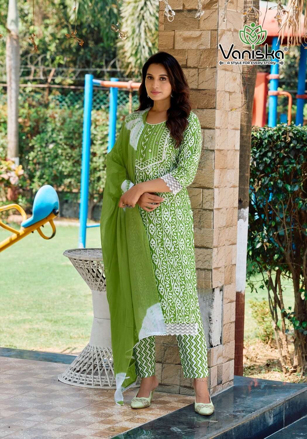COTTON CULTURE VOL.1 BY VANISKA IN COTTON BATIK PRINT STRAIGHT KURTI WITH PANT 