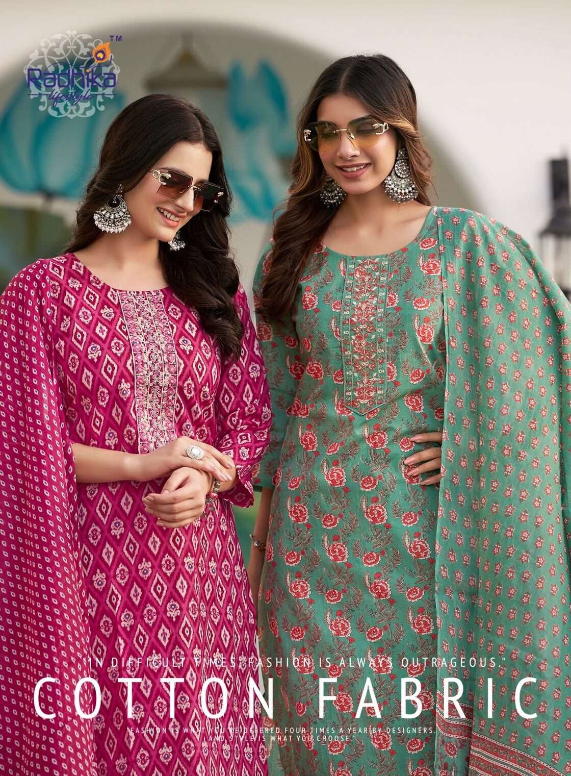 COTTON KUDI VOL-20 BY RADHIKA LIFE STYLE IN PURE COTTON KURTI WITH PANT& DUPPATTA