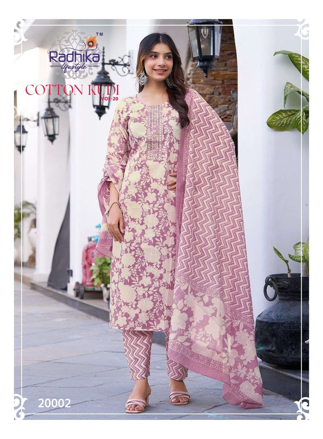COTTON KUDI VOL-20 BY RADHIKA LIFE STYLE IN PURE COTTON KURTI WITH PANT& DUPPATTA