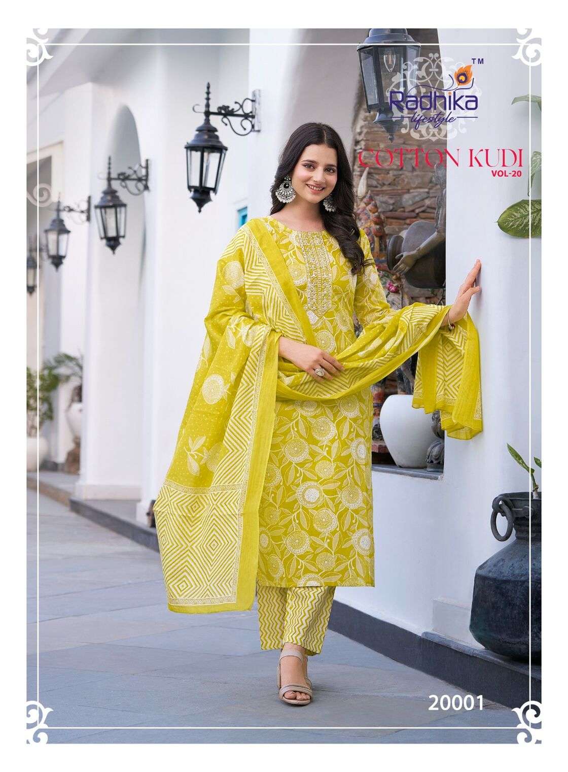 COTTON KUDI VOL-20 BY RADHIKA LIFE STYLE IN PURE COTTON KURTI WITH PANT& DUPPATTA