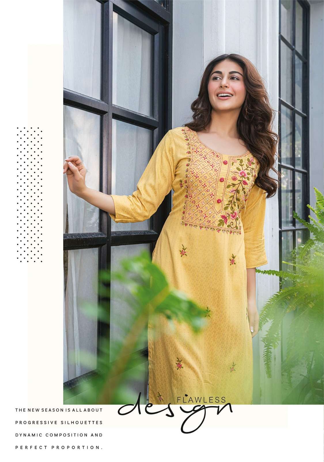 CRAZY VOL-5 BY ANJU FABRICS KATHA WITH HEAVY KNOT WORK CASUAL WEAR KURTI 