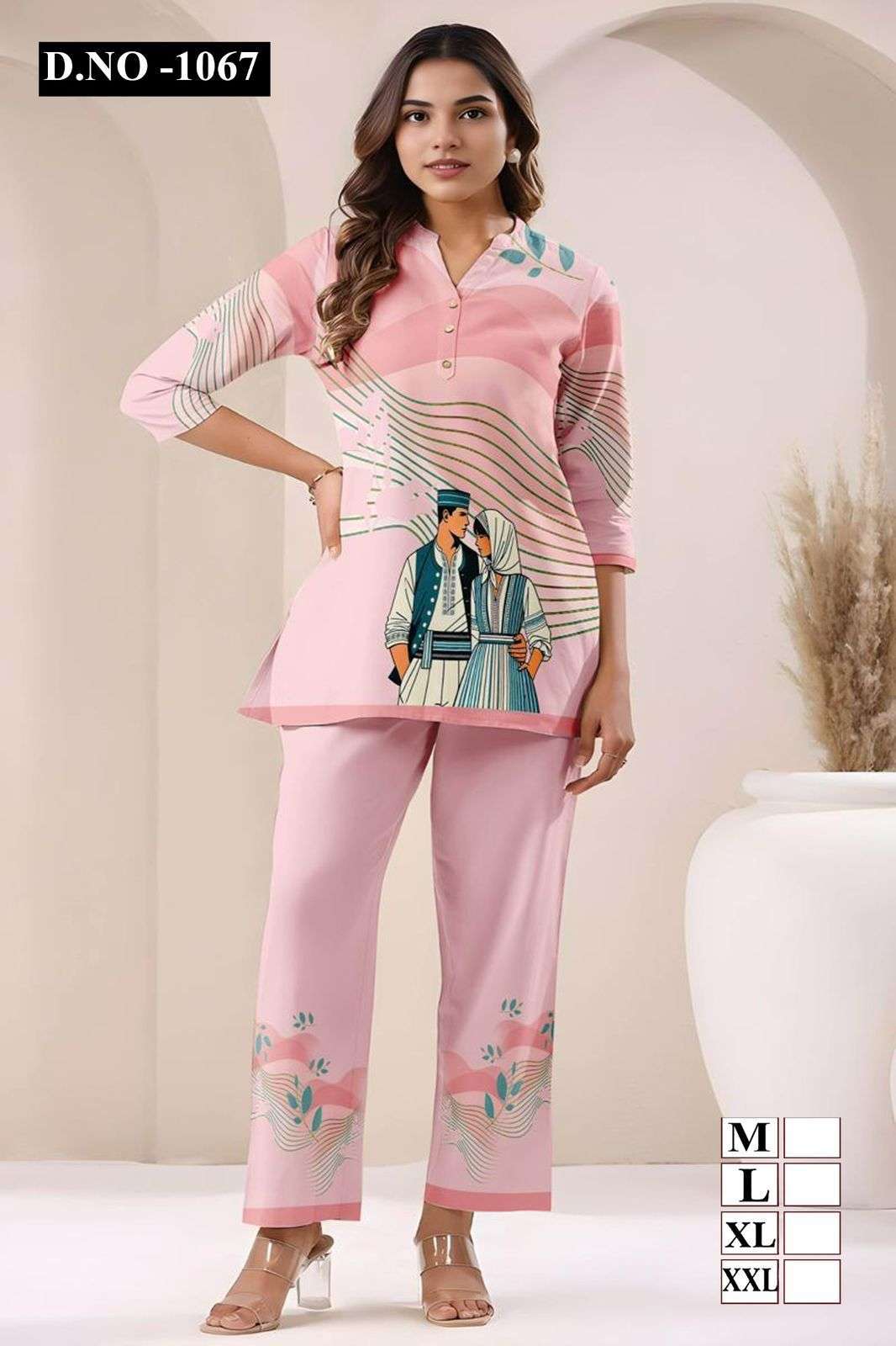 D.NO :- 1066 TO 1071 BY TEXOFAB IN RAYON FABRIC TRAVEL CO-ORD SET WITH COMFORT FIT 