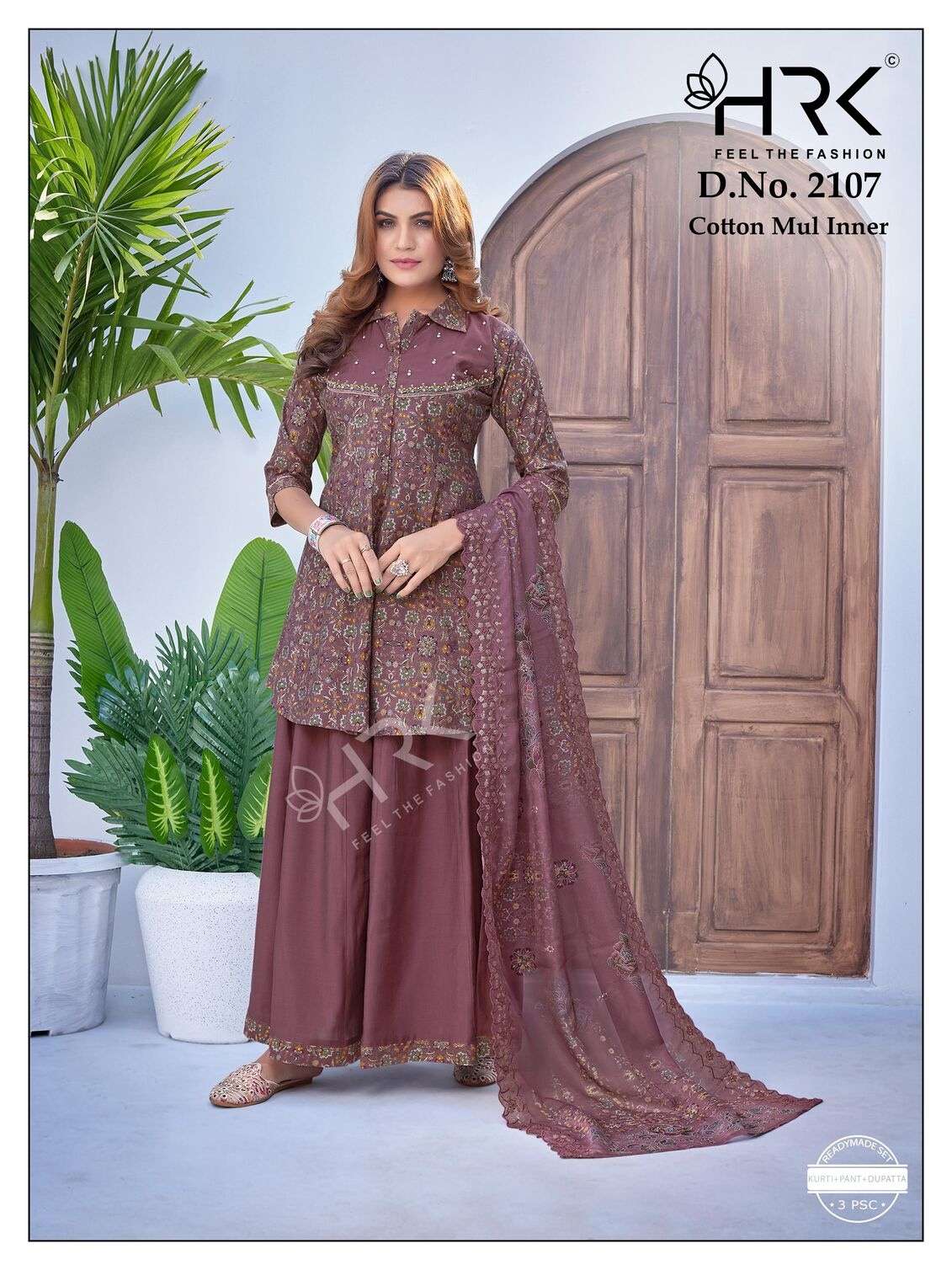 D.NO :- 2107 BY HRK IN SOFT MODAL FOIL PRINT WITH EXCLUSIVE HAND WORK 