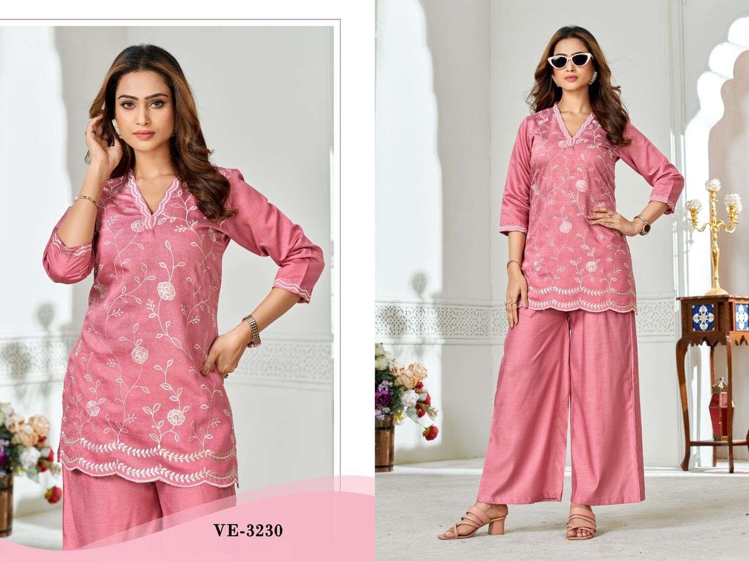 D.NO :- 3230 & 3231 BY LADIES FLAVOUR IN VATICAN SILK WITH EMBROIDERY WORK