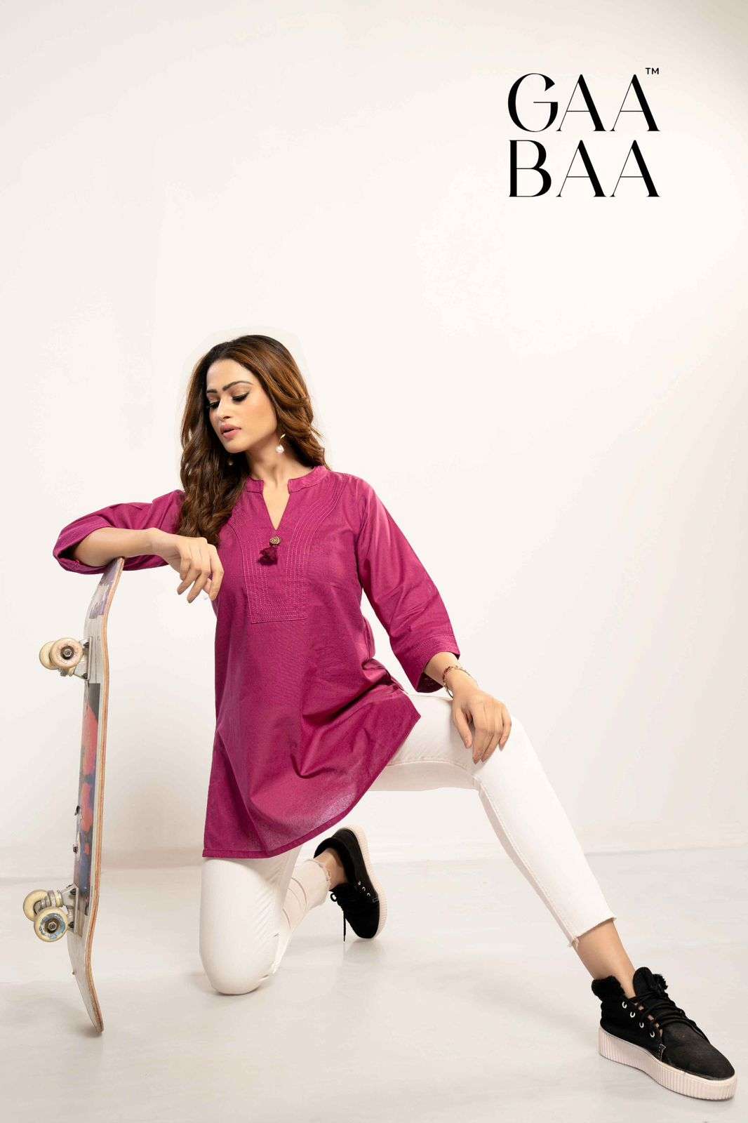 D.NO. 922 BY GAABAA IN COTTON FLEX TOP WITH ANCHOR STITCH 