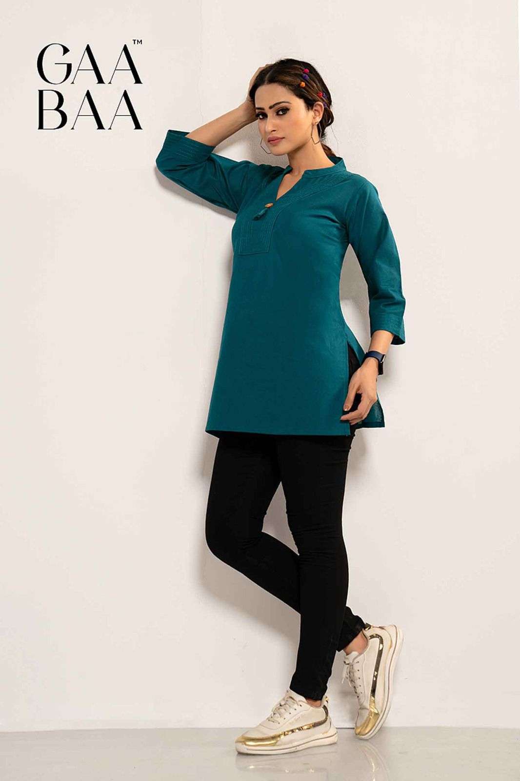 D.NO. 922 BY GAABAA IN COTTON FLEX TOP WITH ANCHOR STITCH 